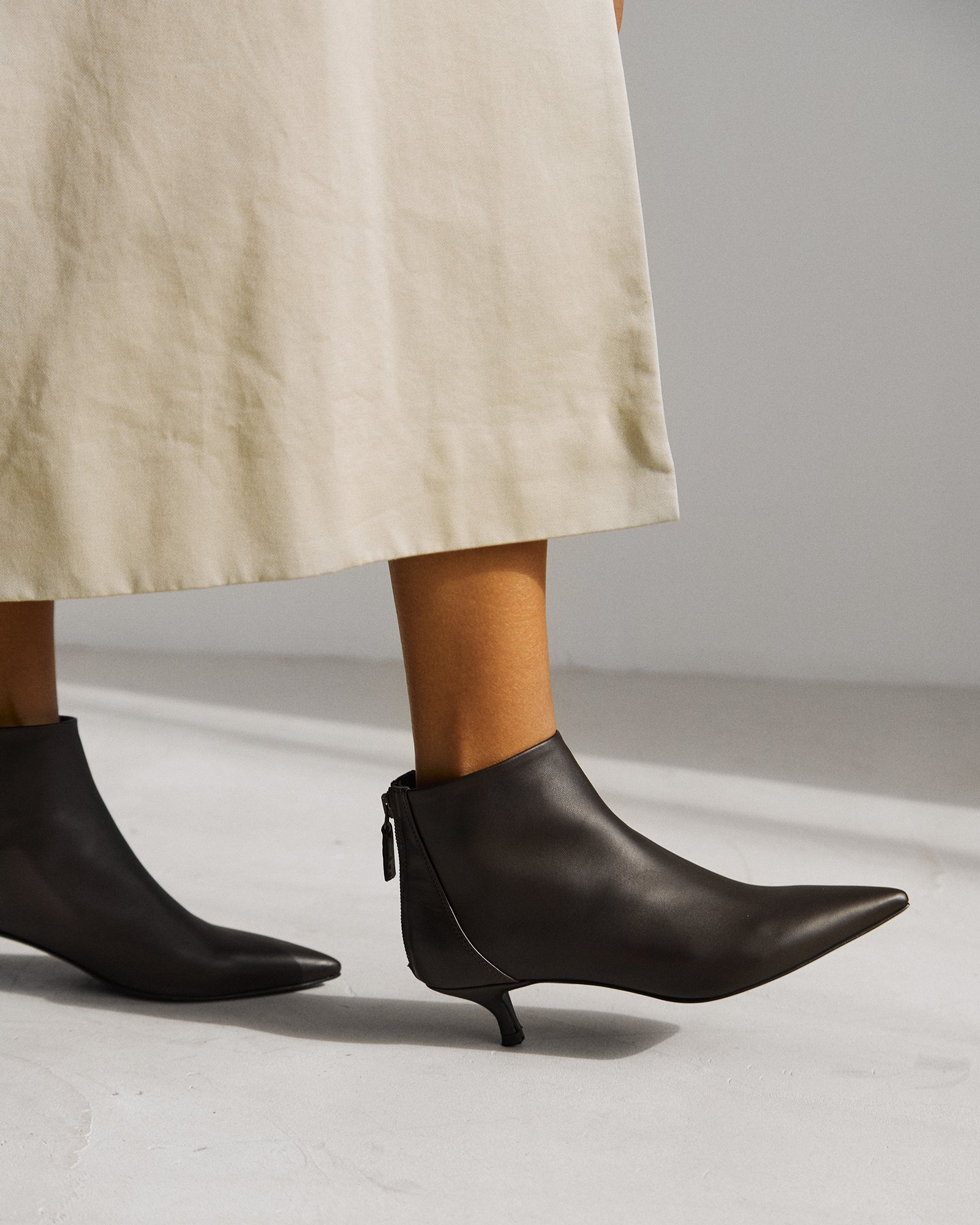 Темно-коричневые кожаные ботильоны - Image 5 of 5