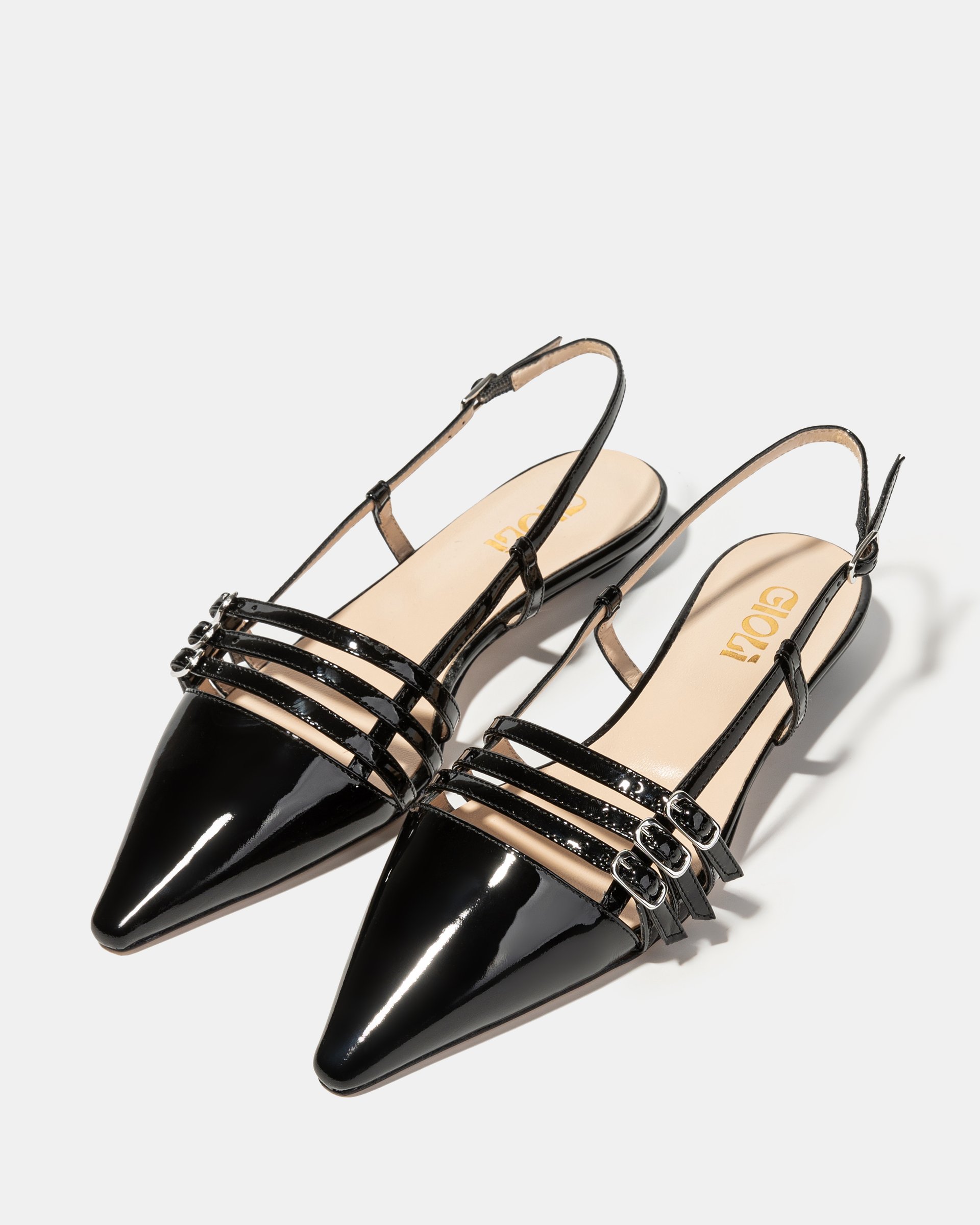 Черные лакированные туфли с ремешками - Image 2 of 4