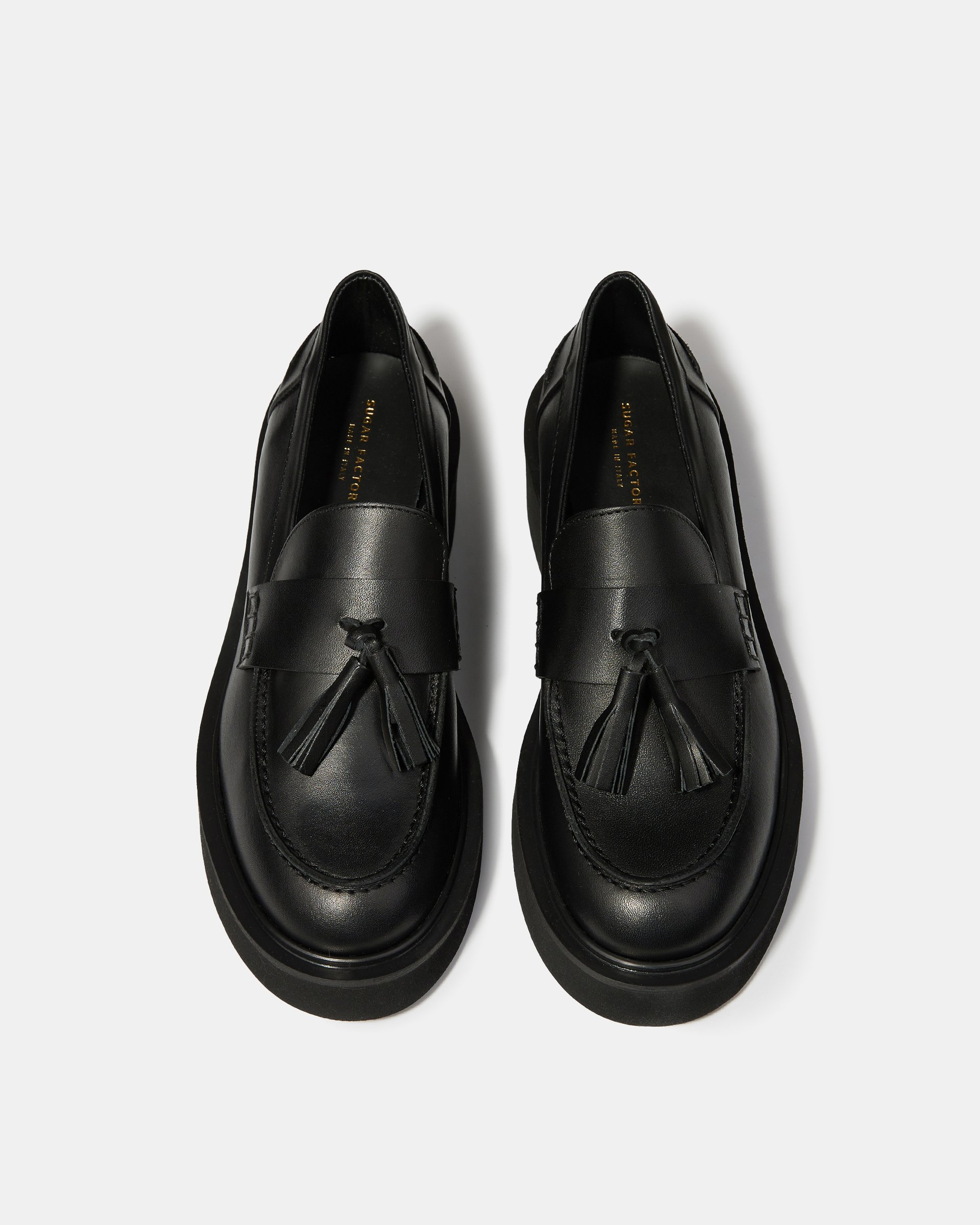 Черные кожаные туфли на платформе - Image 3 of 5