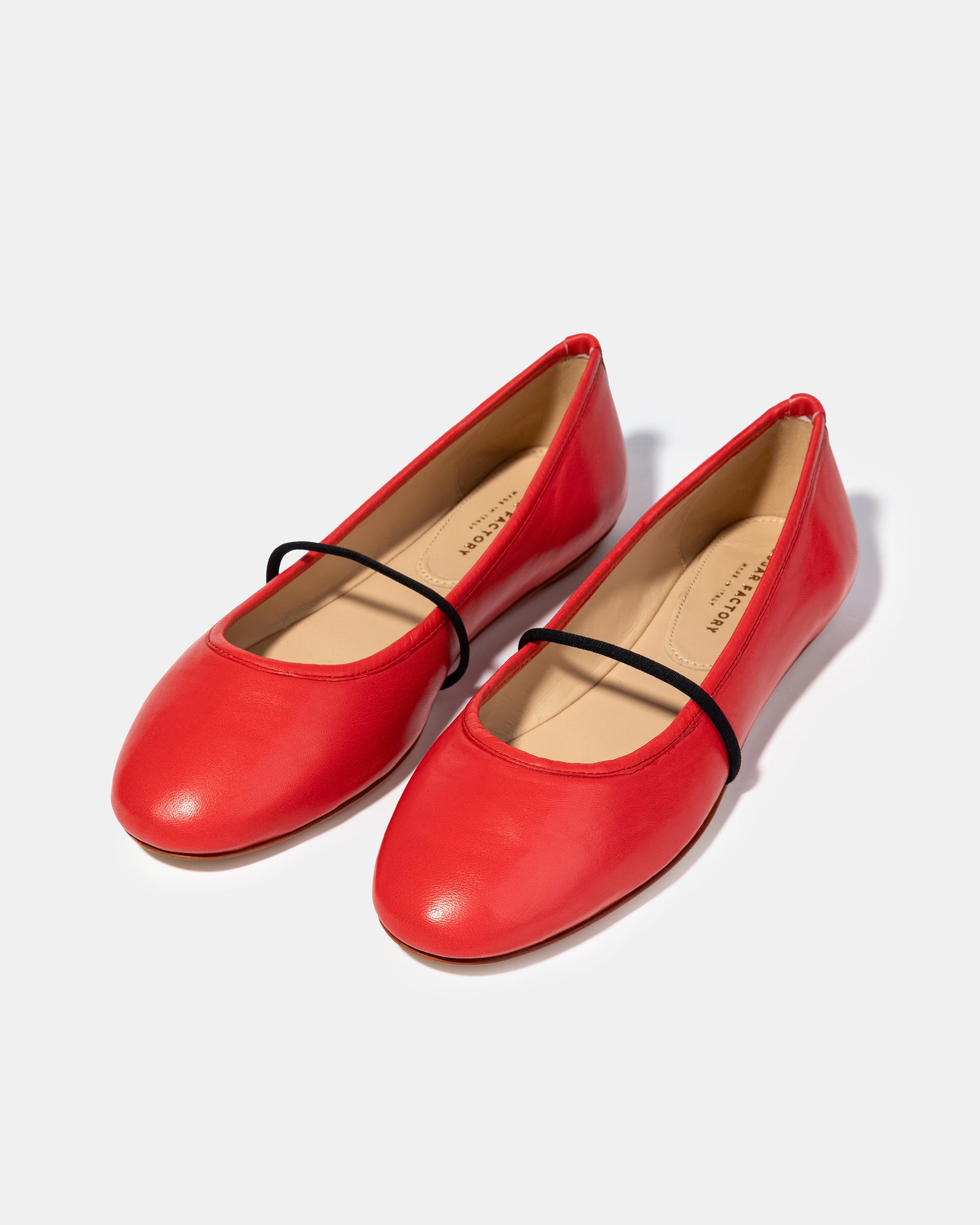 Классические красные кожаные балетки - Image 2 of 4
