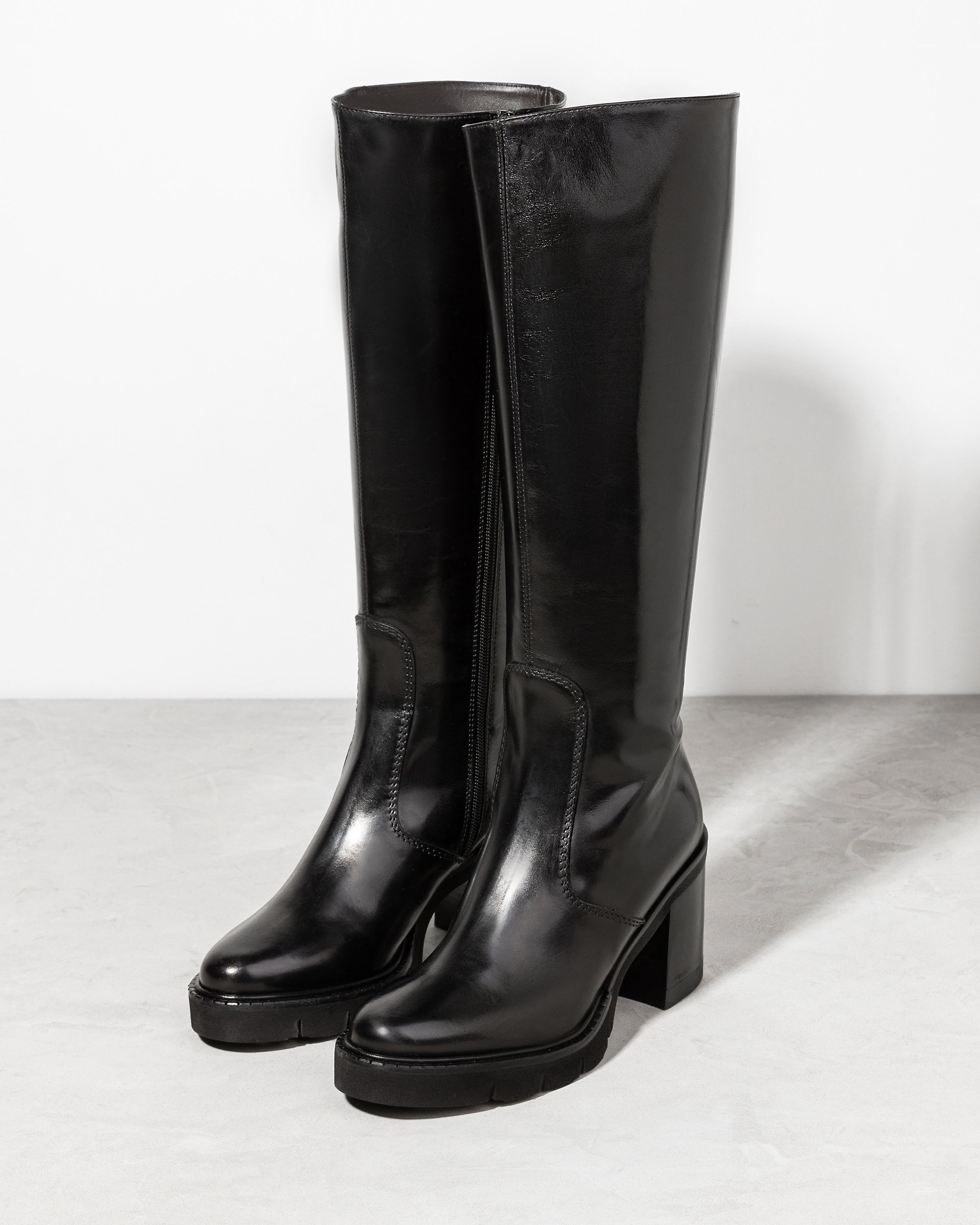 Черные кожаные сапоги - Image 2 of 7