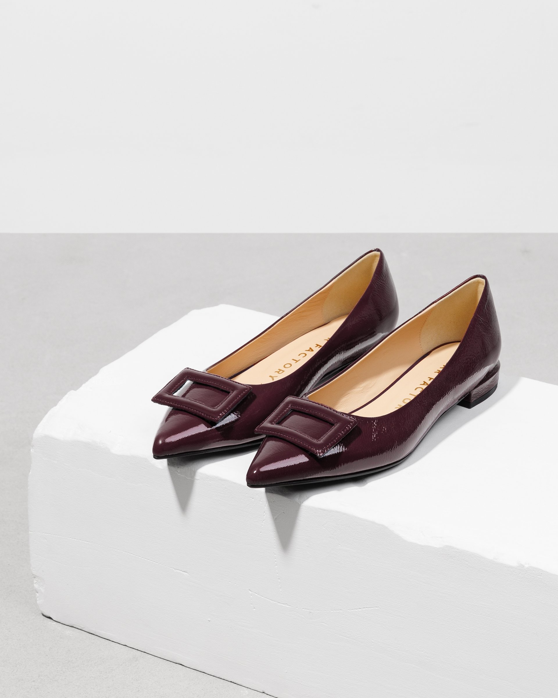 Бордовые лакированные туфли - Image 2 of 7