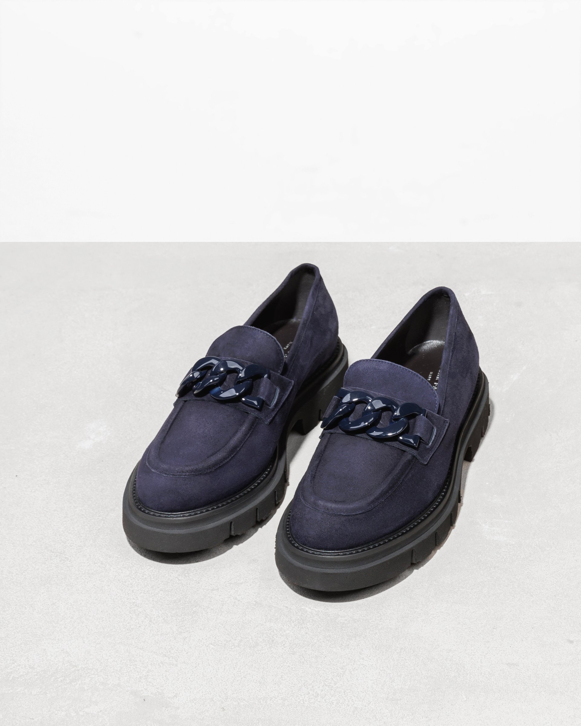 Темно-синие замшевые лоферы - Image 2 of 4