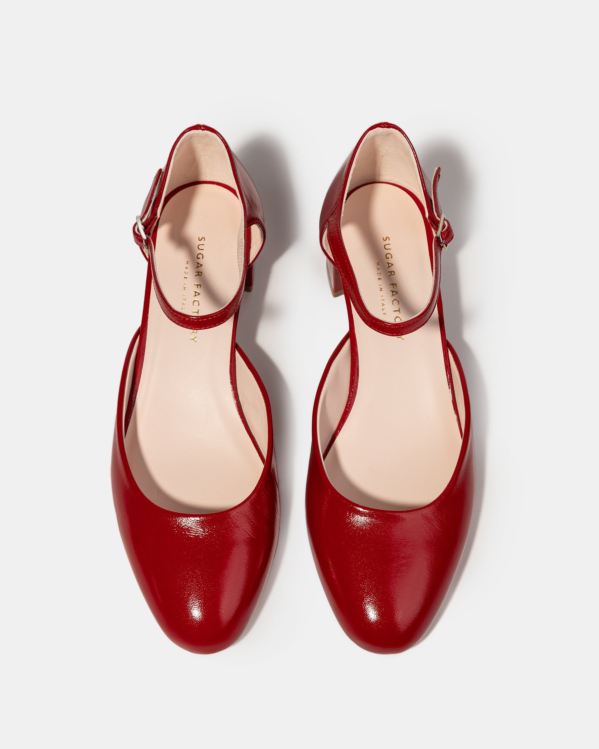 Красные лакированные туфли на каблуке - Image 3 of 5