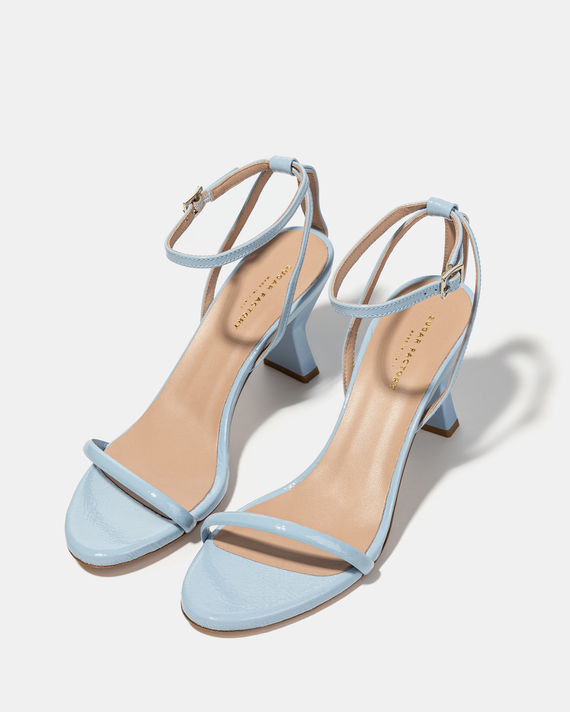 Светло-голубые босоножки на каблуке - Image 2 of 4