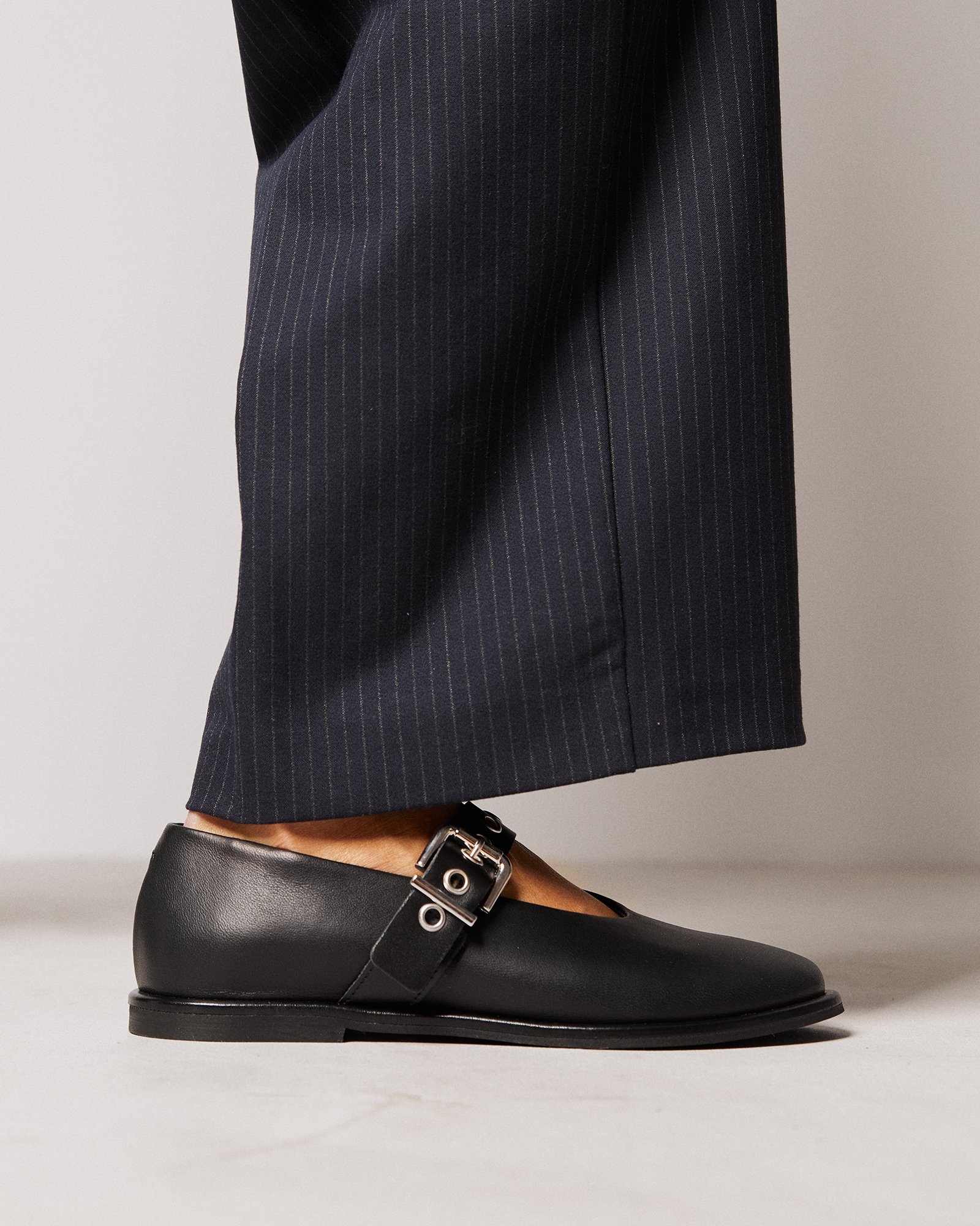 Черные кожаные балетки - Image 5 of 5