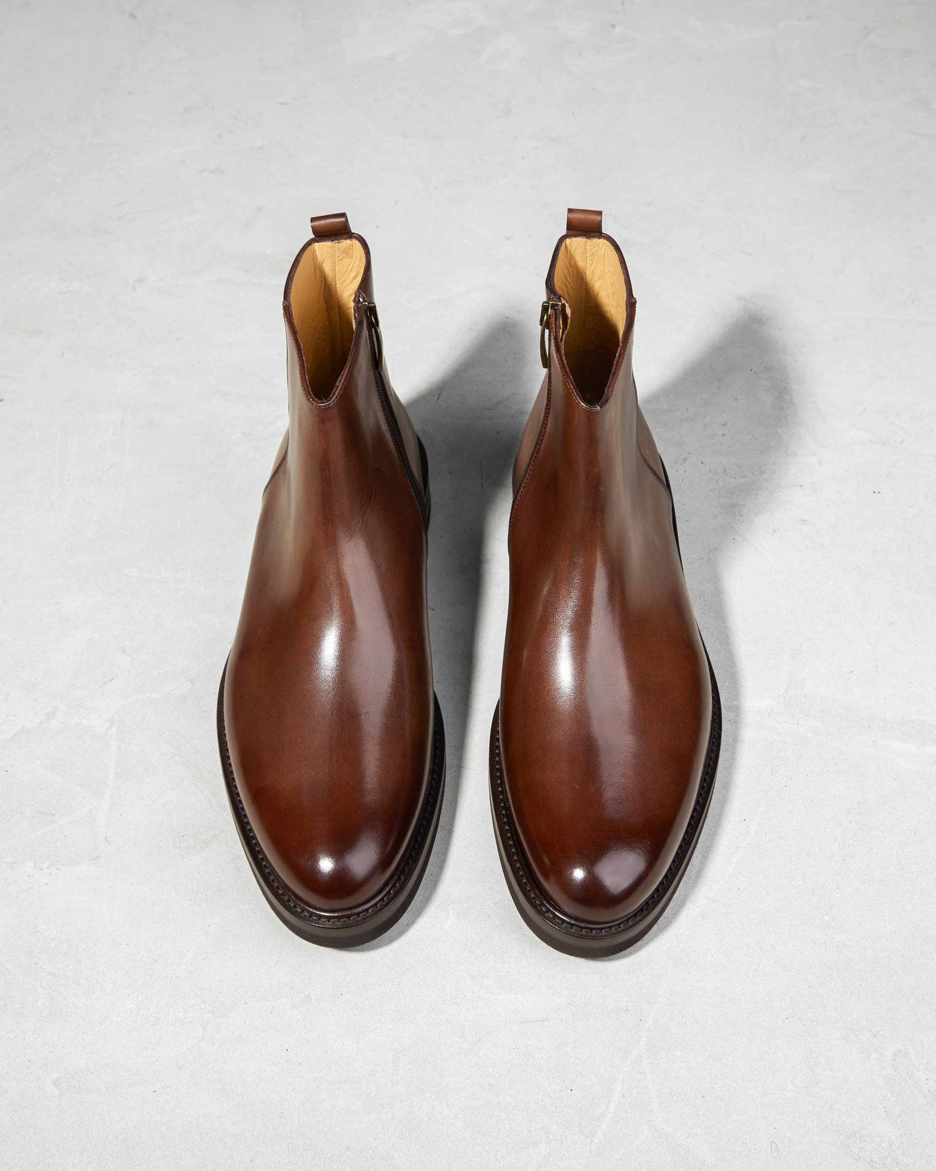 Коричневые ботинки из натуральной кожи - Image 3 of 5