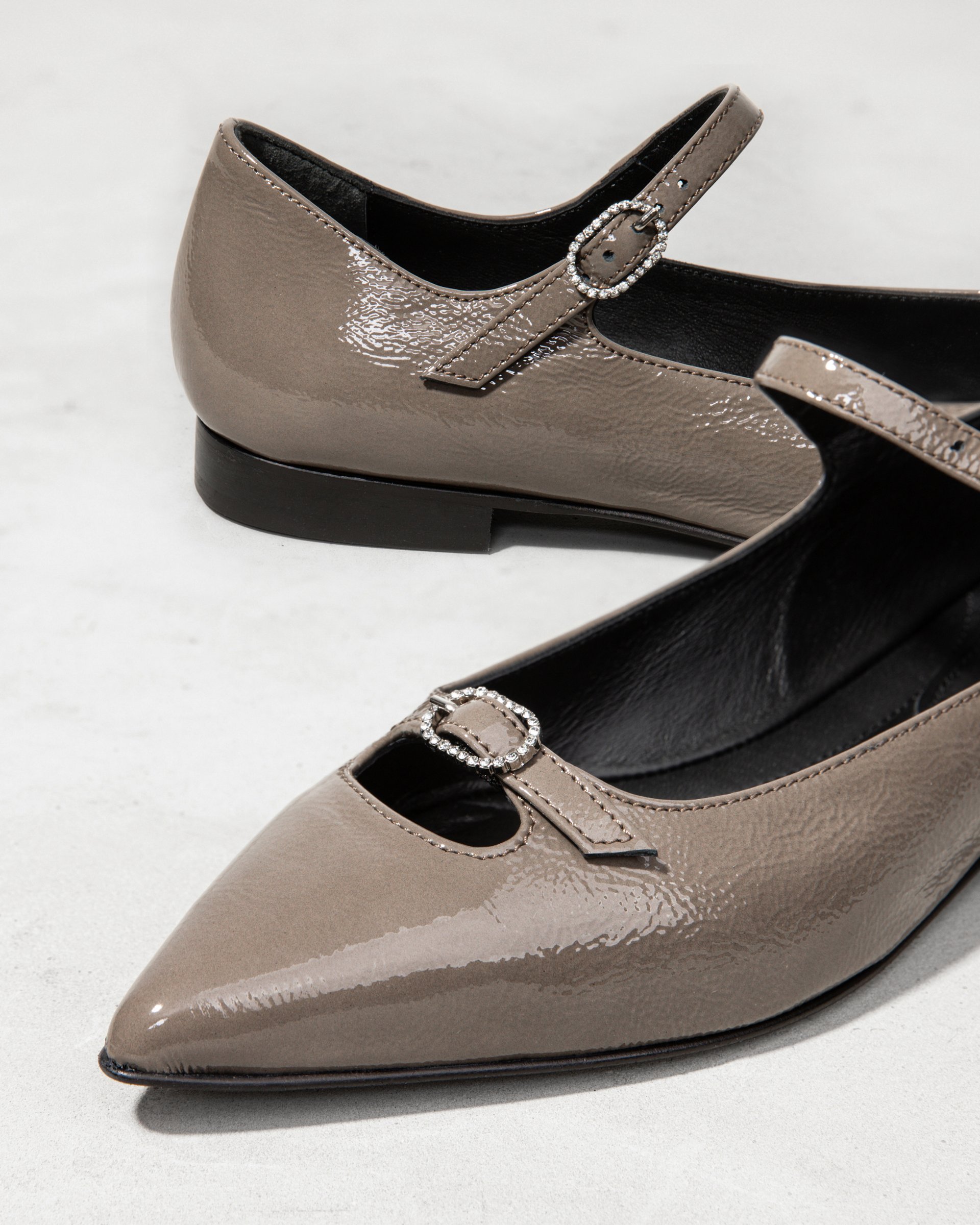Серые лакированные туфли - Image 4 of 7