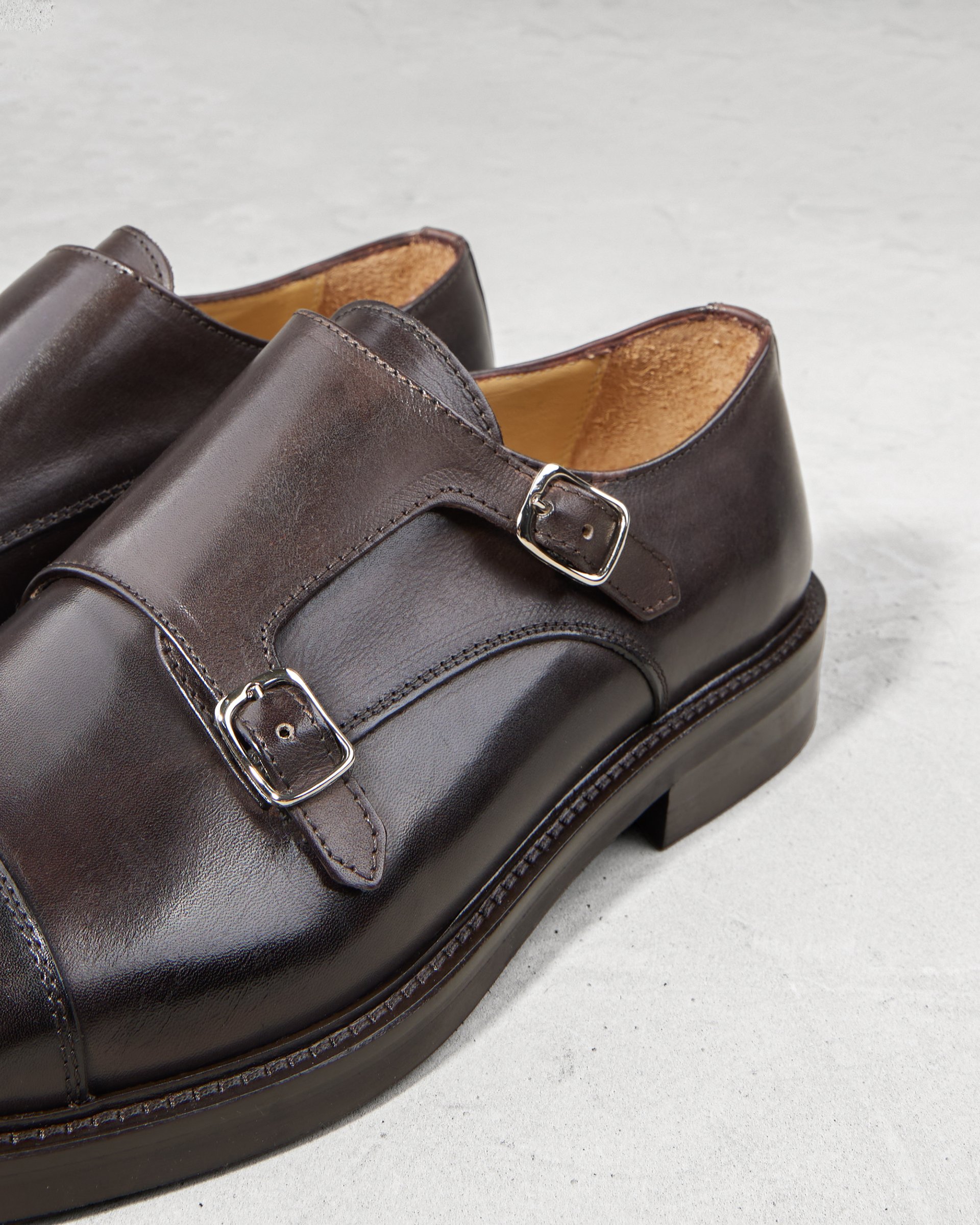 Темно-коричневые кожаные туфли - Image 4 of 5