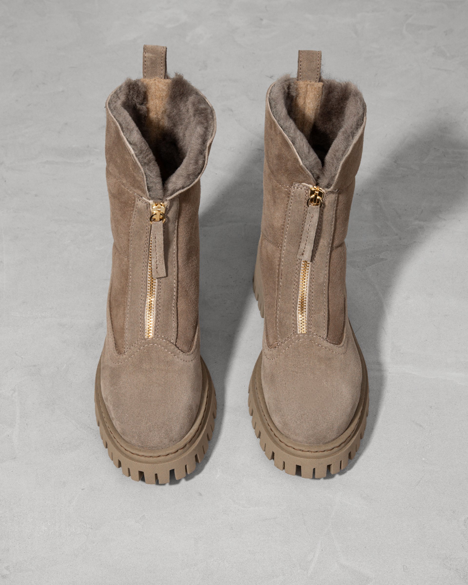 Серые замшевые зимние ботинки - Image 3 of 6