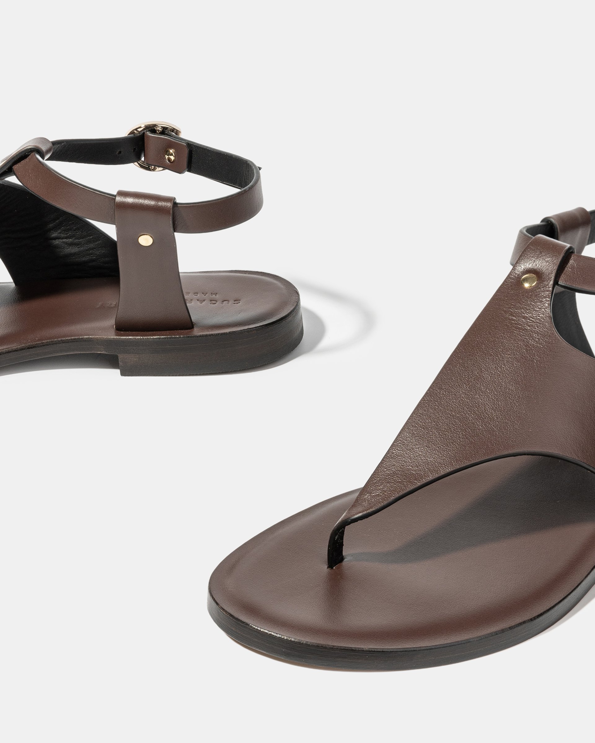 Темно-коричневые кожаные сандалии - Image 4 of 4