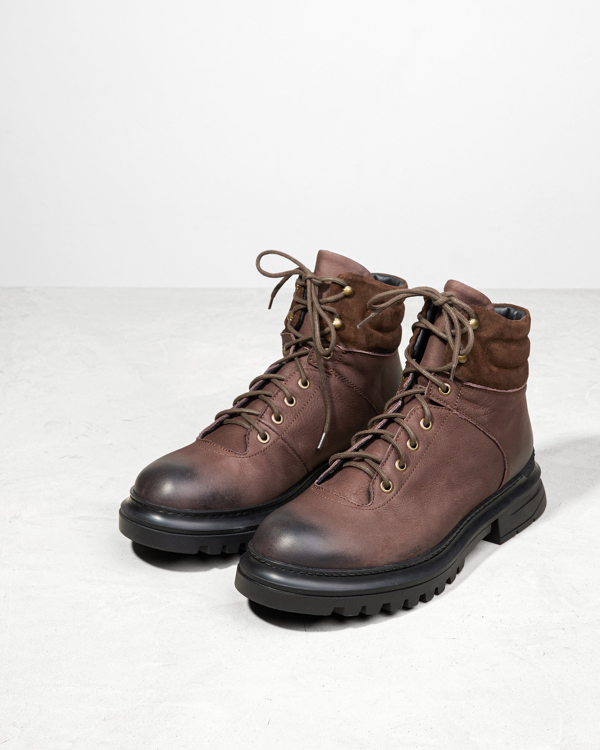 Коричневые кожаные ботинки - Image 2 of 5