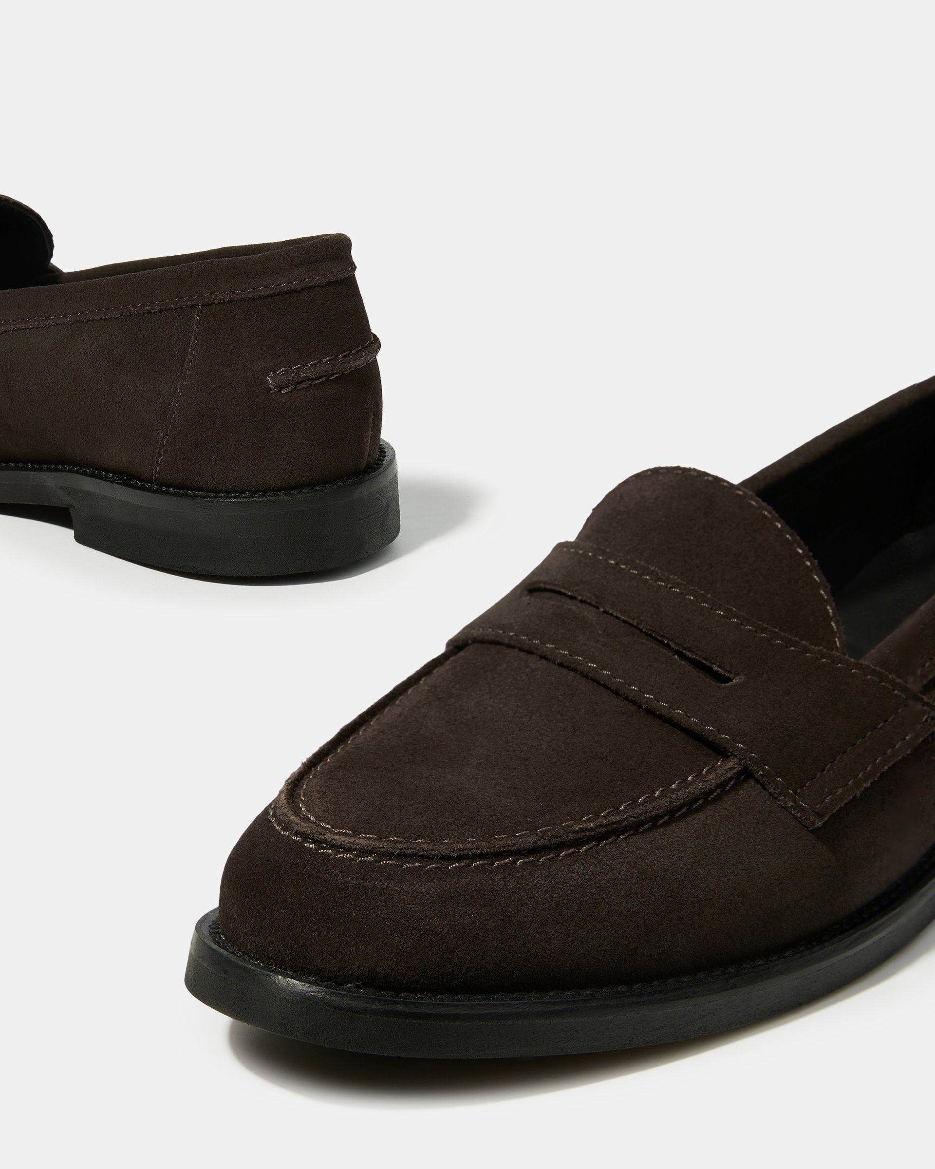 Темно-коричневые замшевые лоферы - Image 4 of 5