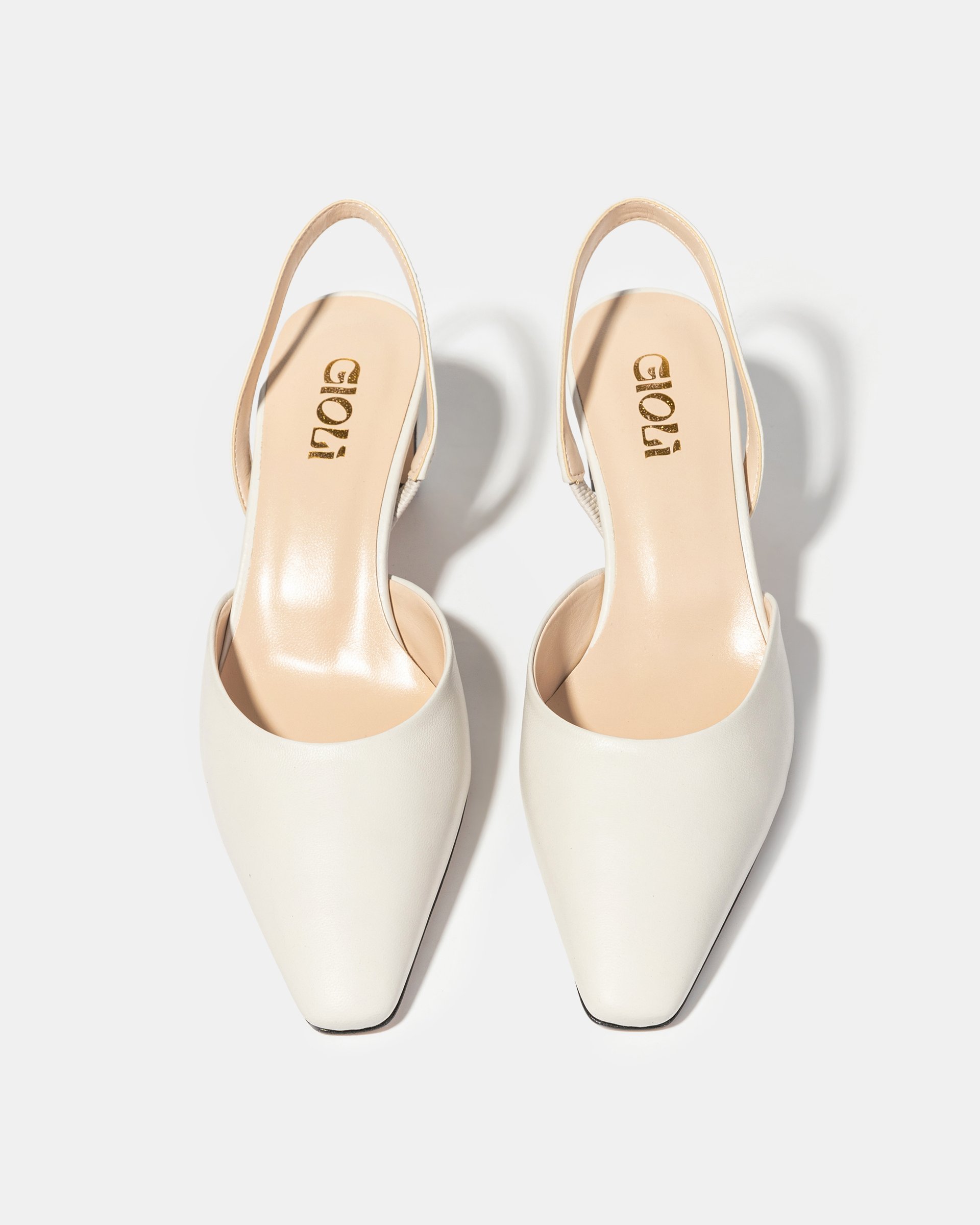 Белые кожаные туфли - Image 3 of 5