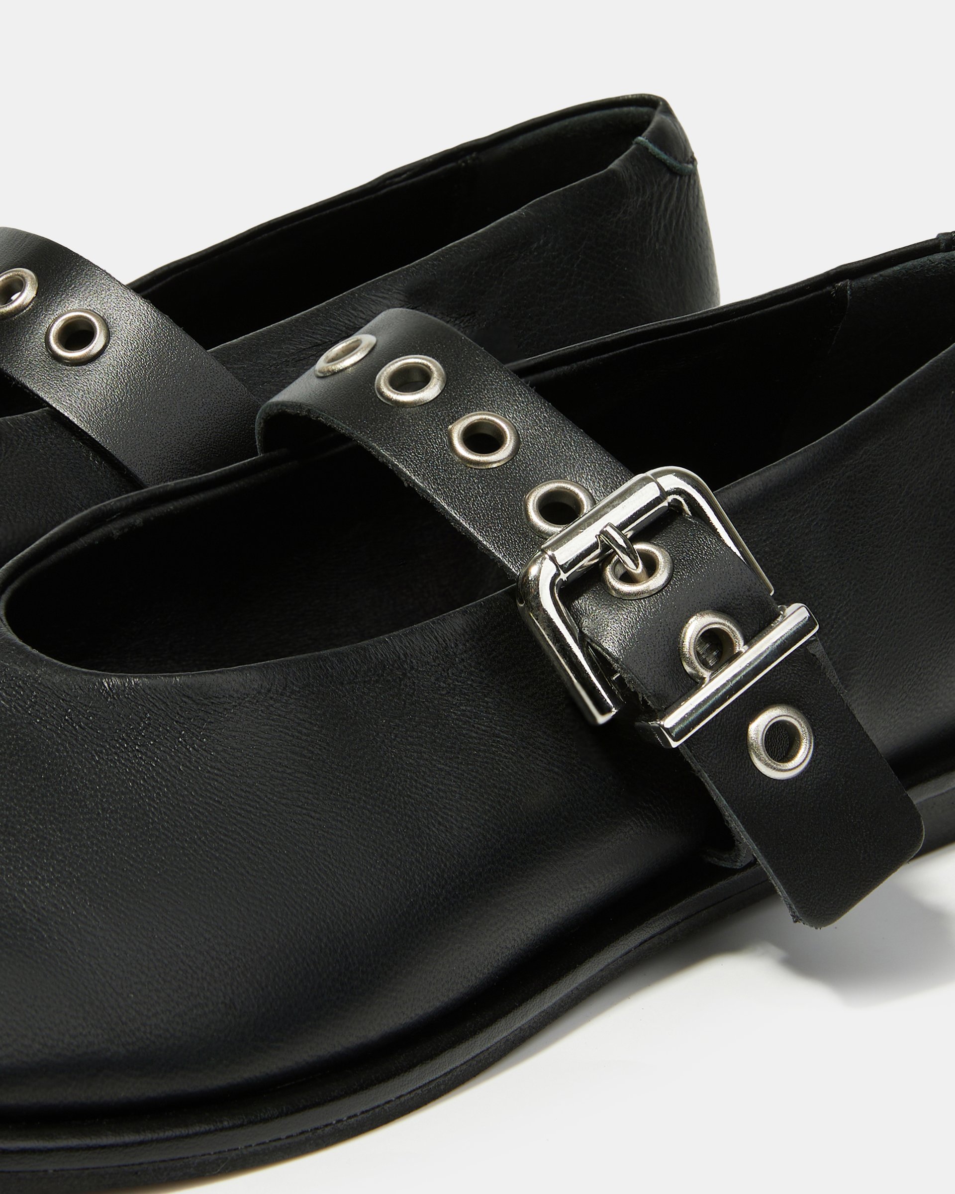 Черные кожаные балетки - Image 4 of 5