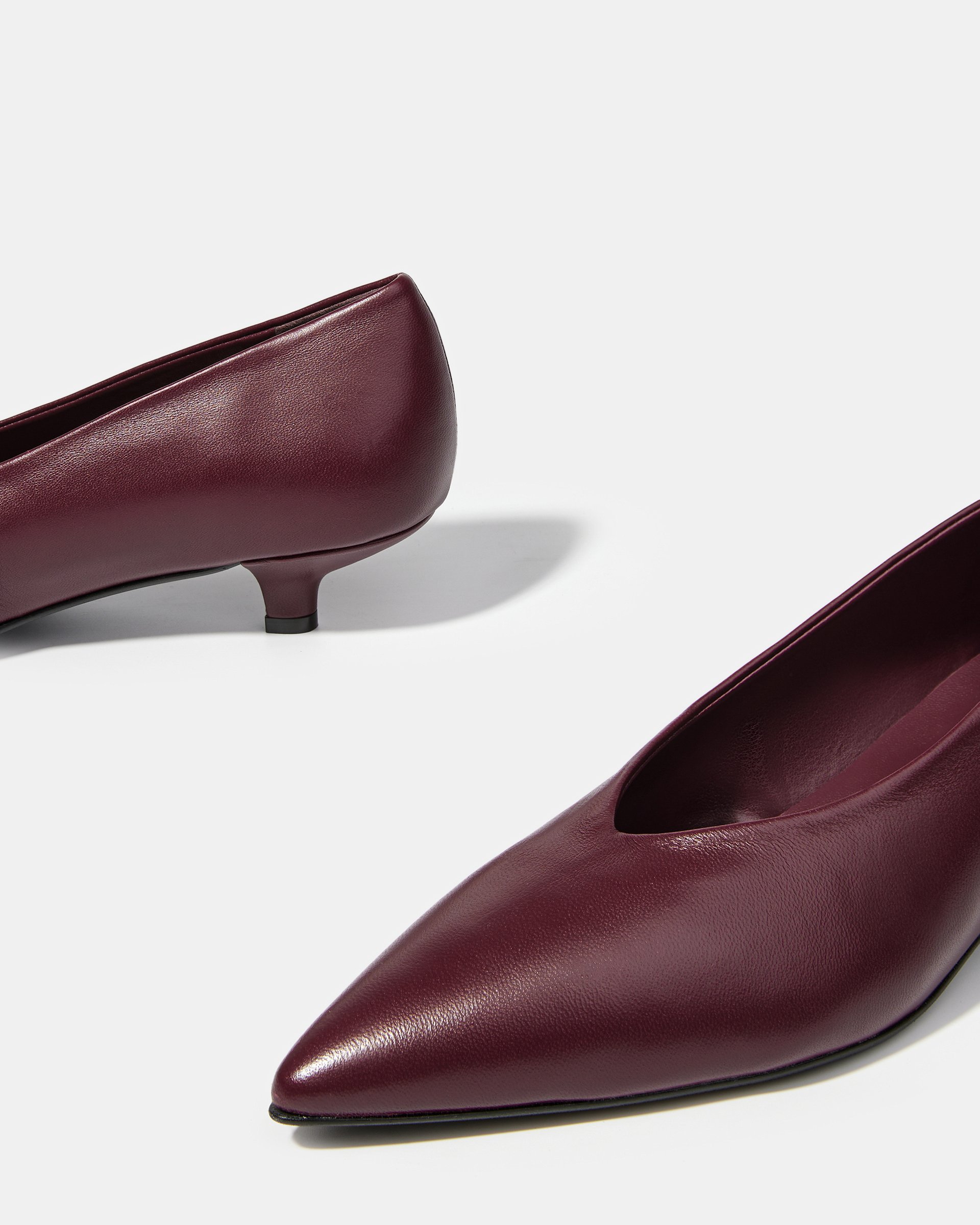 Туфли винного цвета из натуральной кожи - Image 4 of 6
