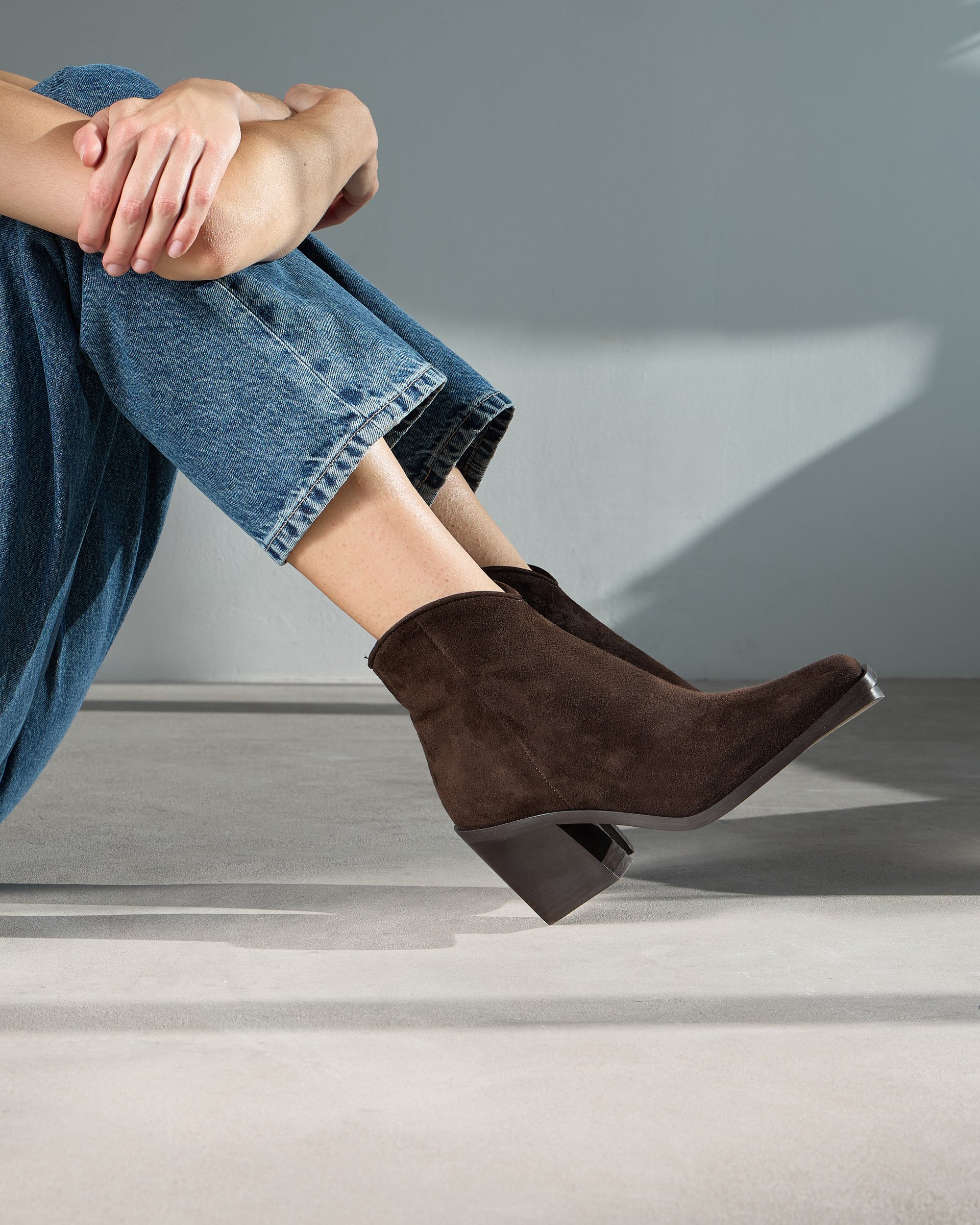 Коричневые замшевые ботинки - Image 5 of 6