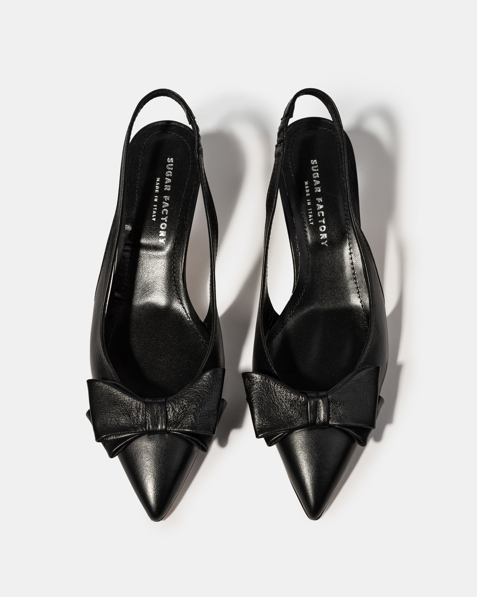 Черные кожаные туфли с бантиком - Image 3 of 5