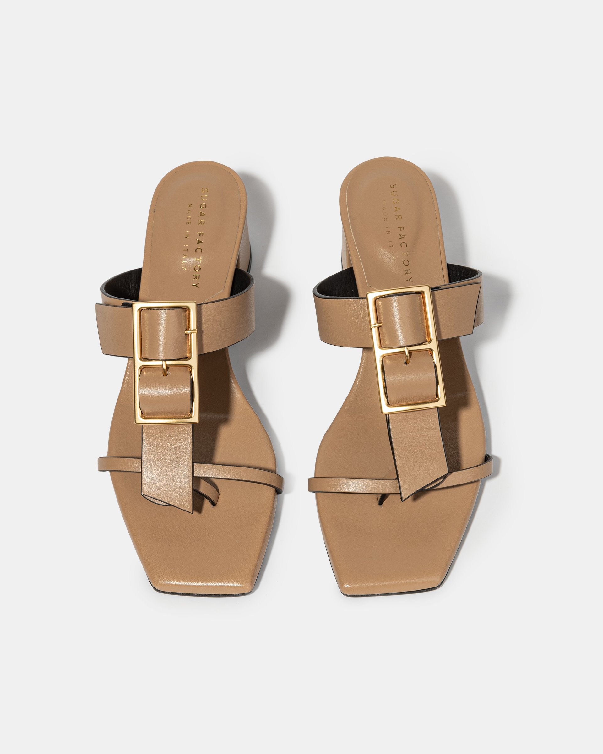 Бежевые мюли из натуральной кожи - Image 3 of 4