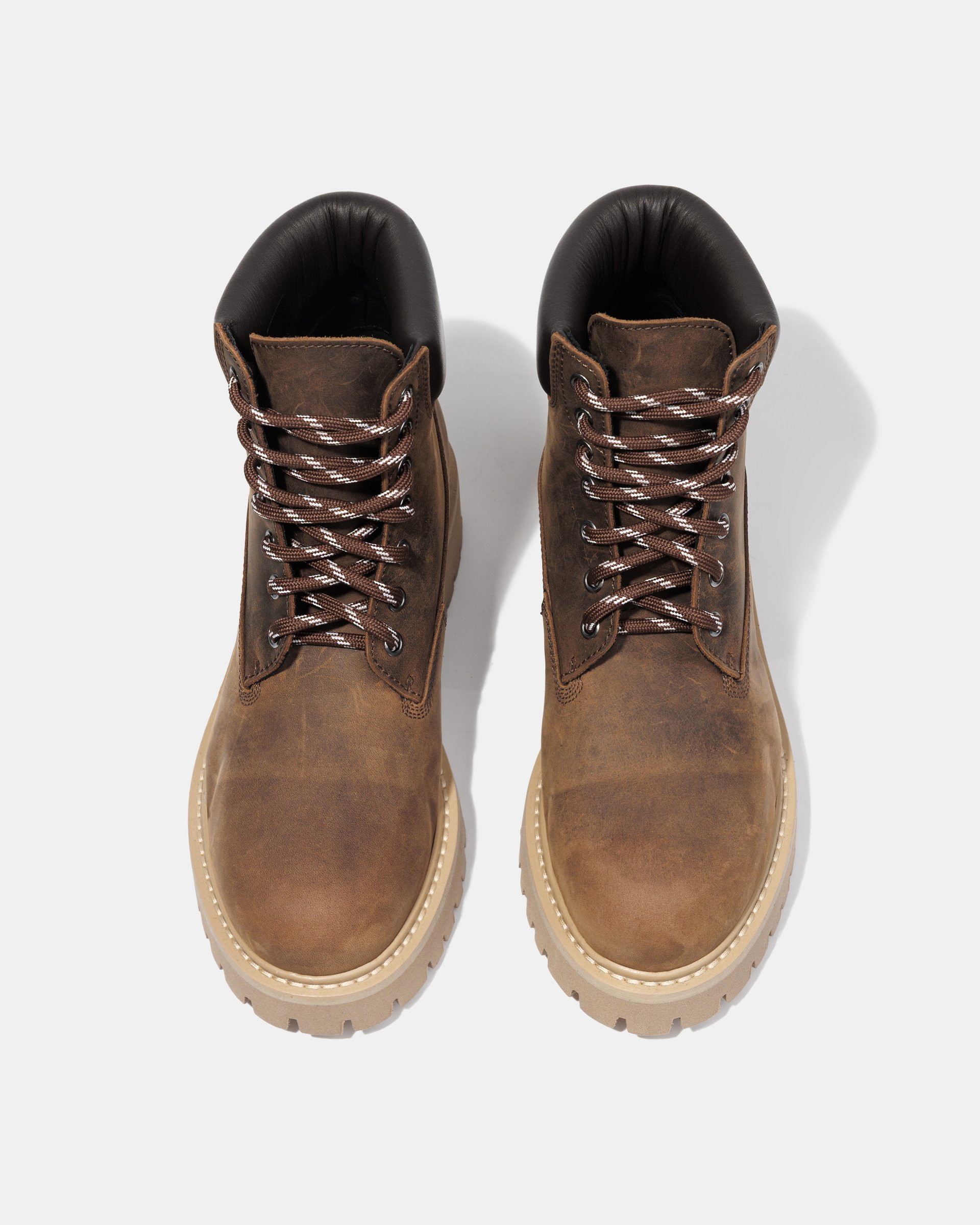 Кожаные ботинки темно-коричневый стиль - Image 3 of 5