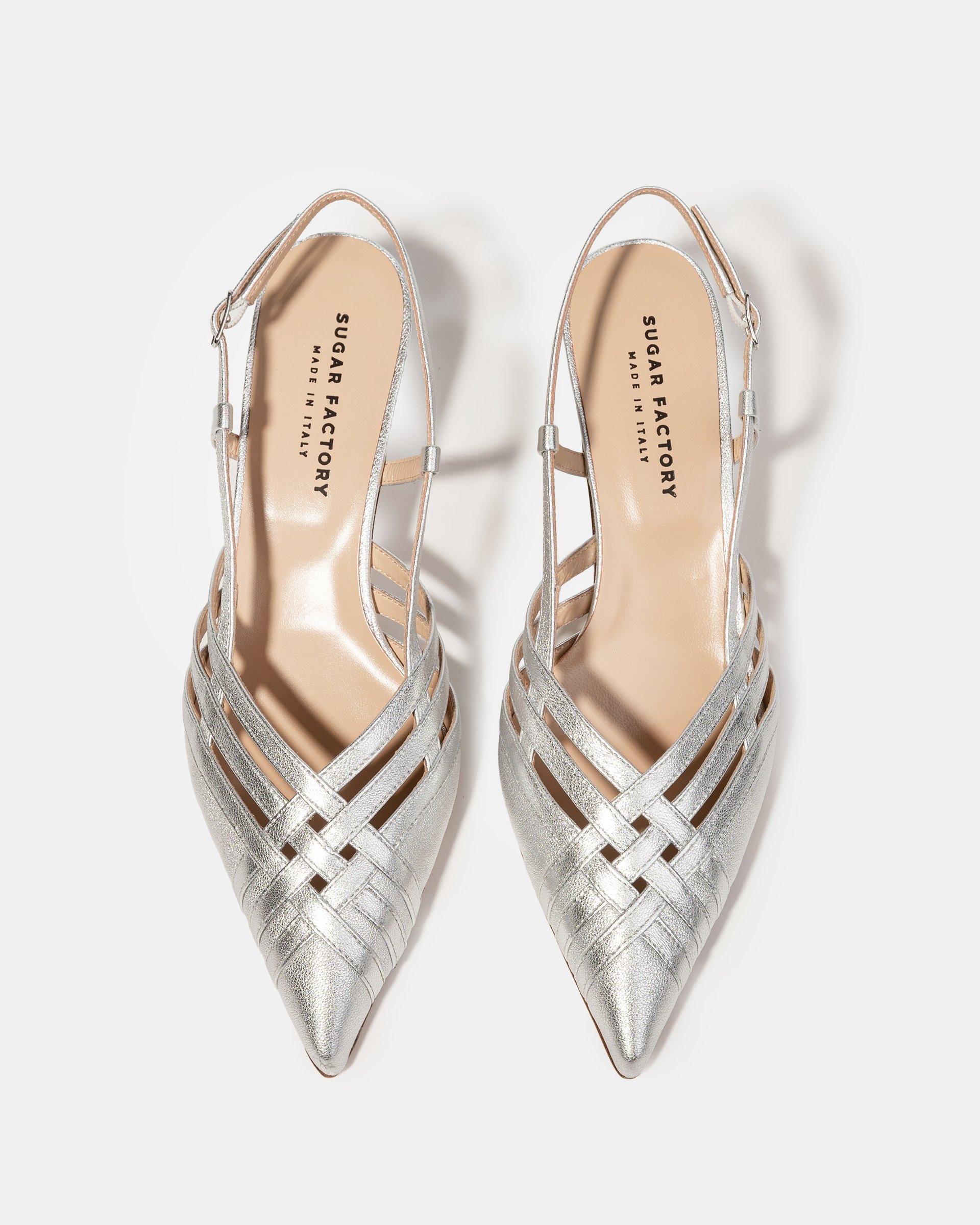 Серебристые туфли из натуральной кожи - Image 3 of 4