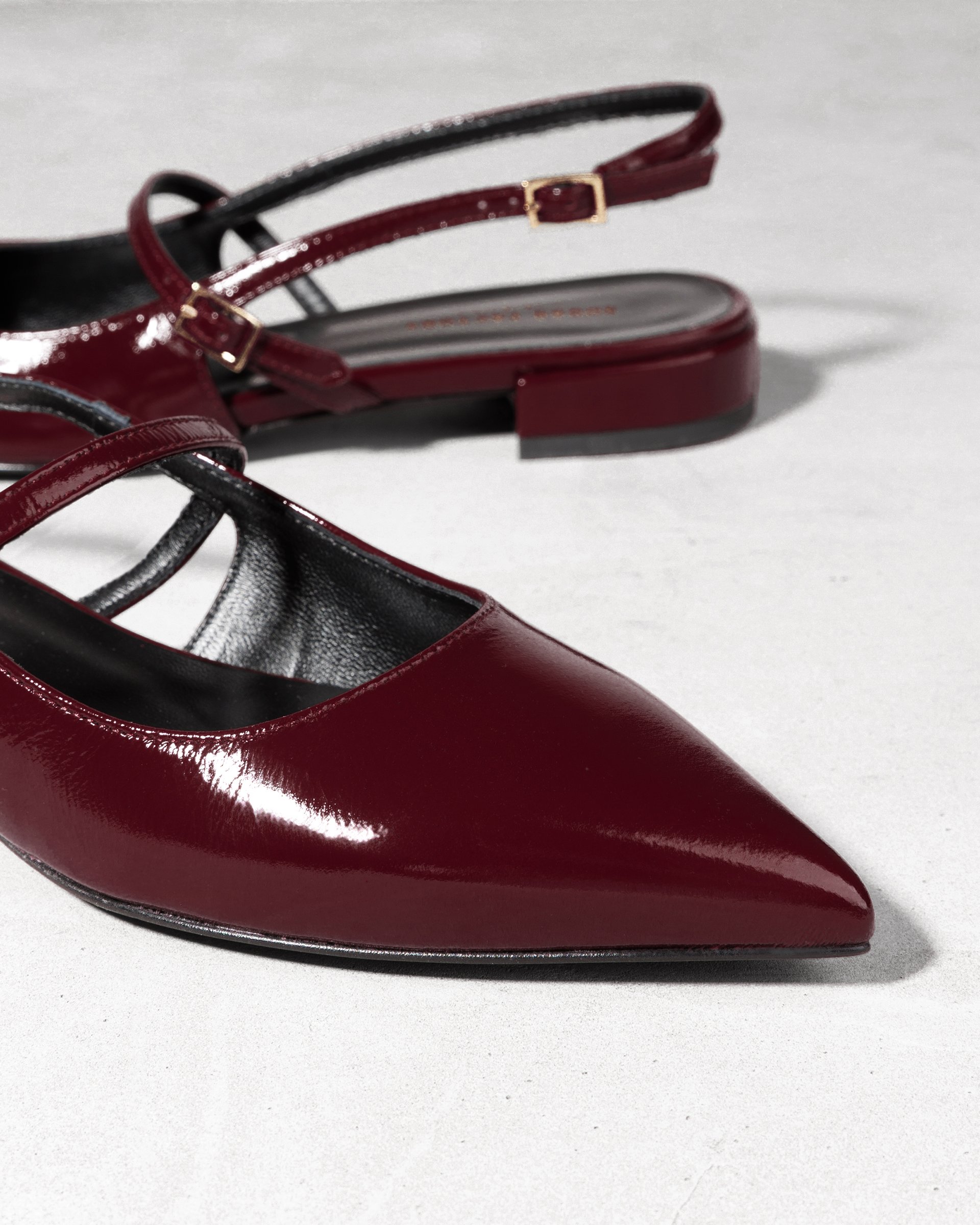 Бордовые туфли из лакированной кожи - Image 4 of 6