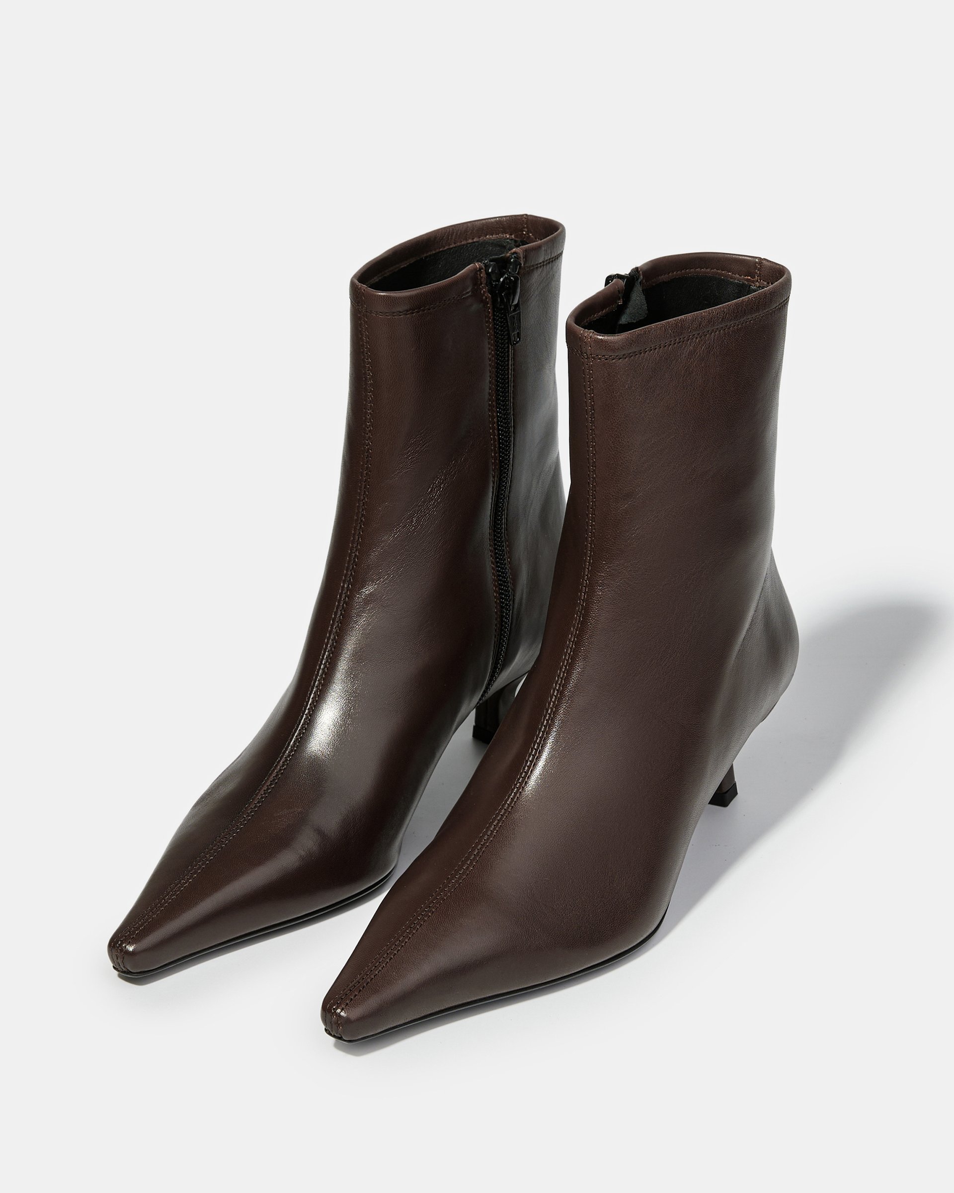 Темно-коричневые кожаные ботильоны - Image 2 of 5