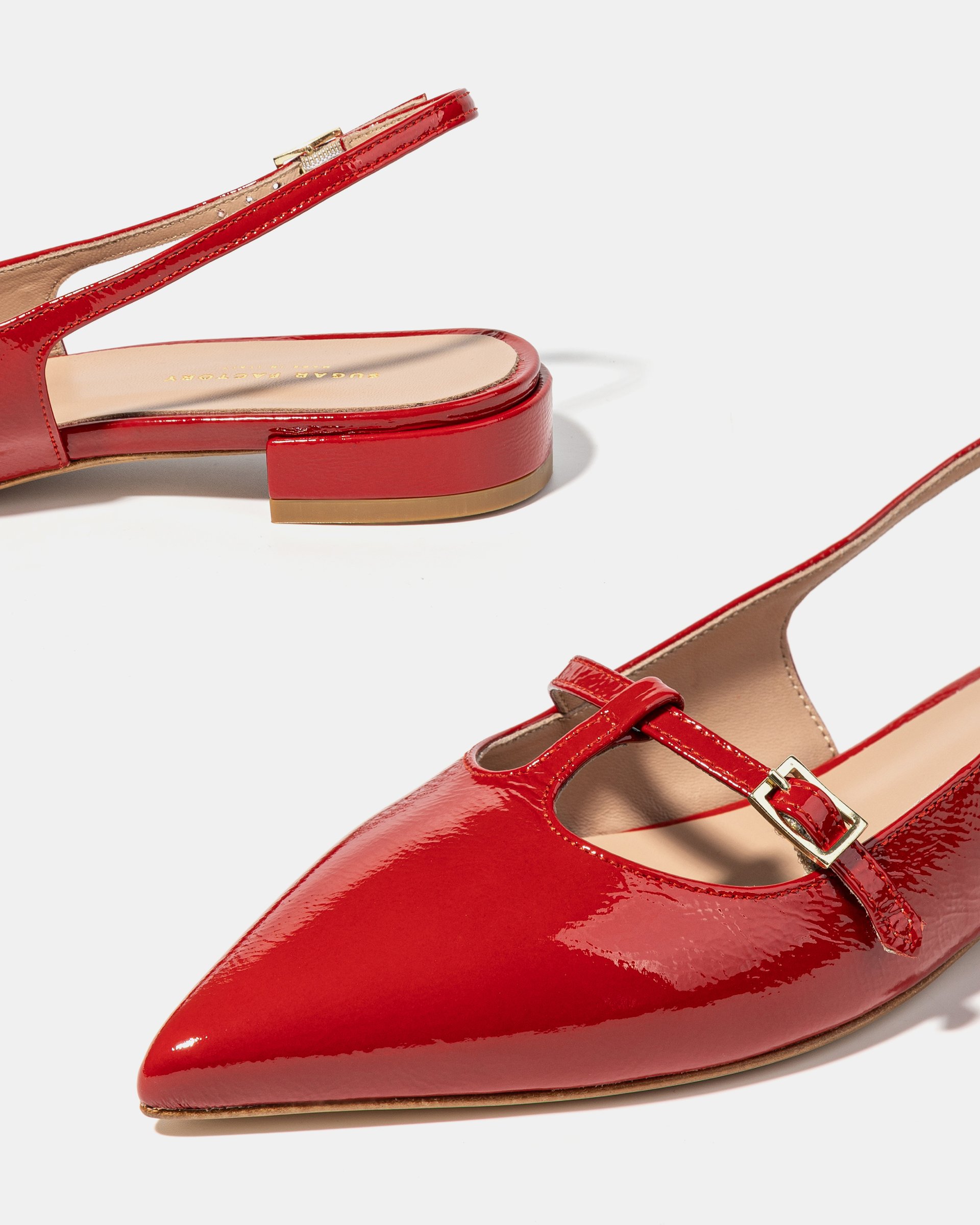 Красные туфли из натуральной кожи - Image 4 of 5