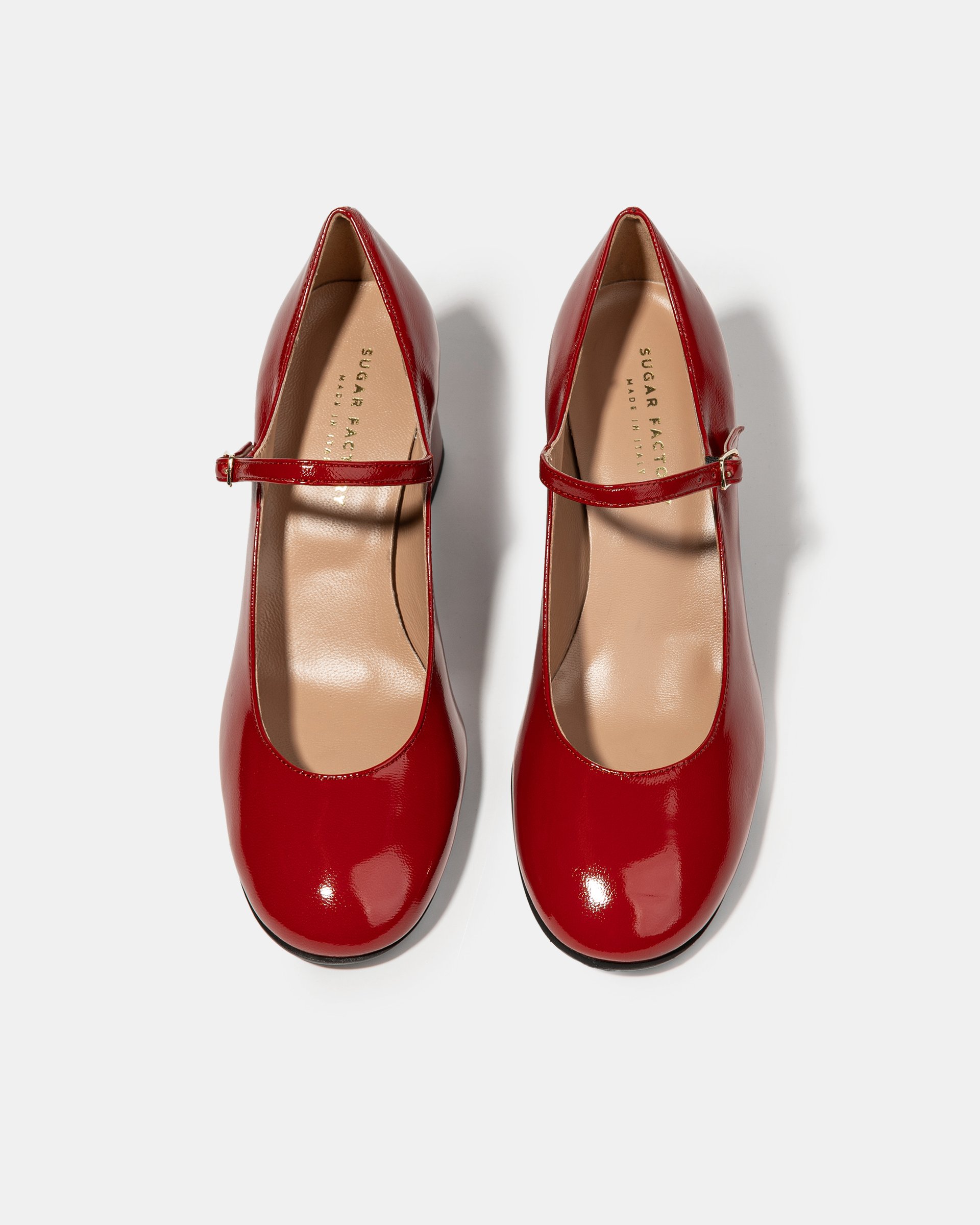 Красные кожаные туфли на каблуке - Image 3 of 6