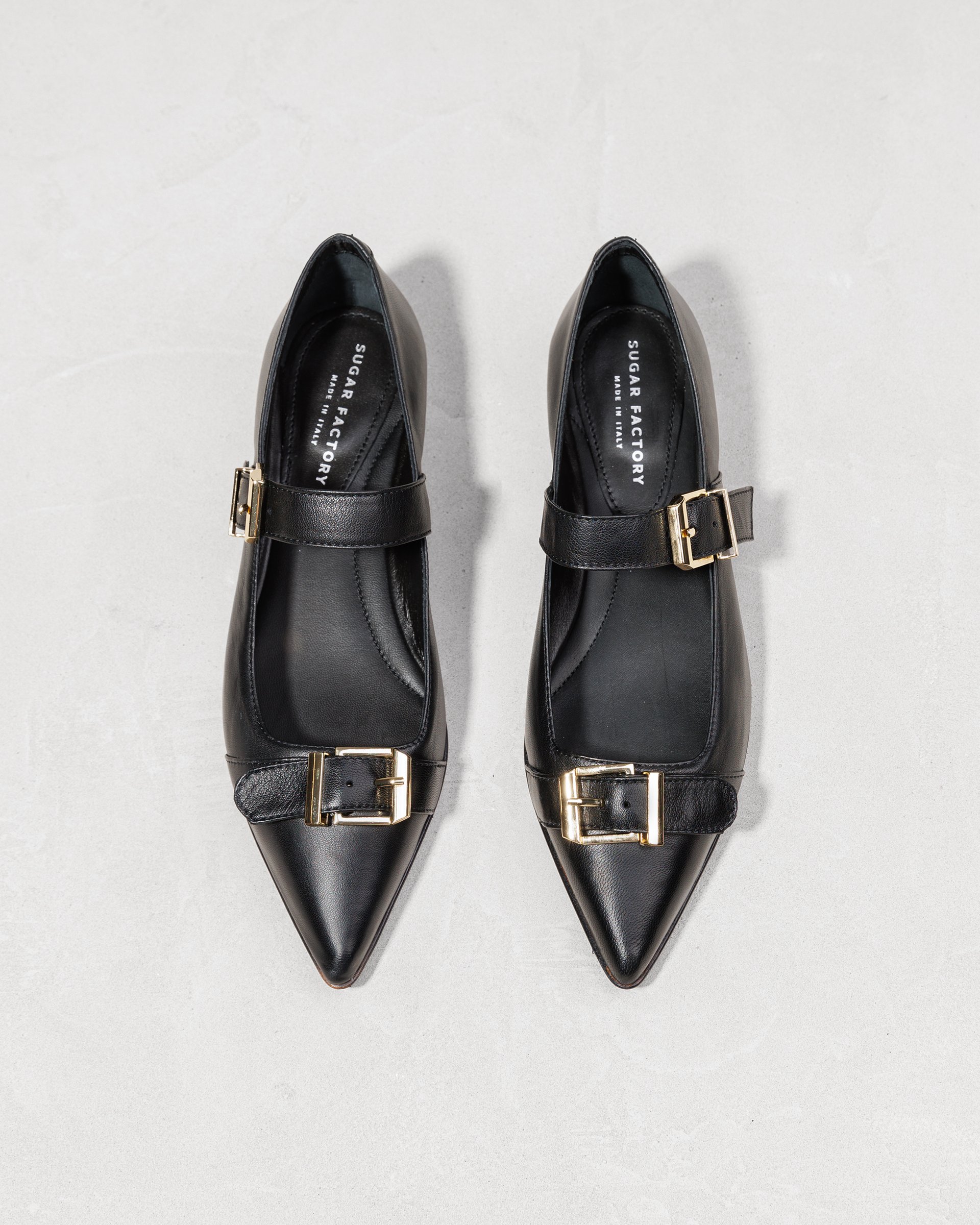 Черные кожаные туфли с пряжками - Image 3 of 4