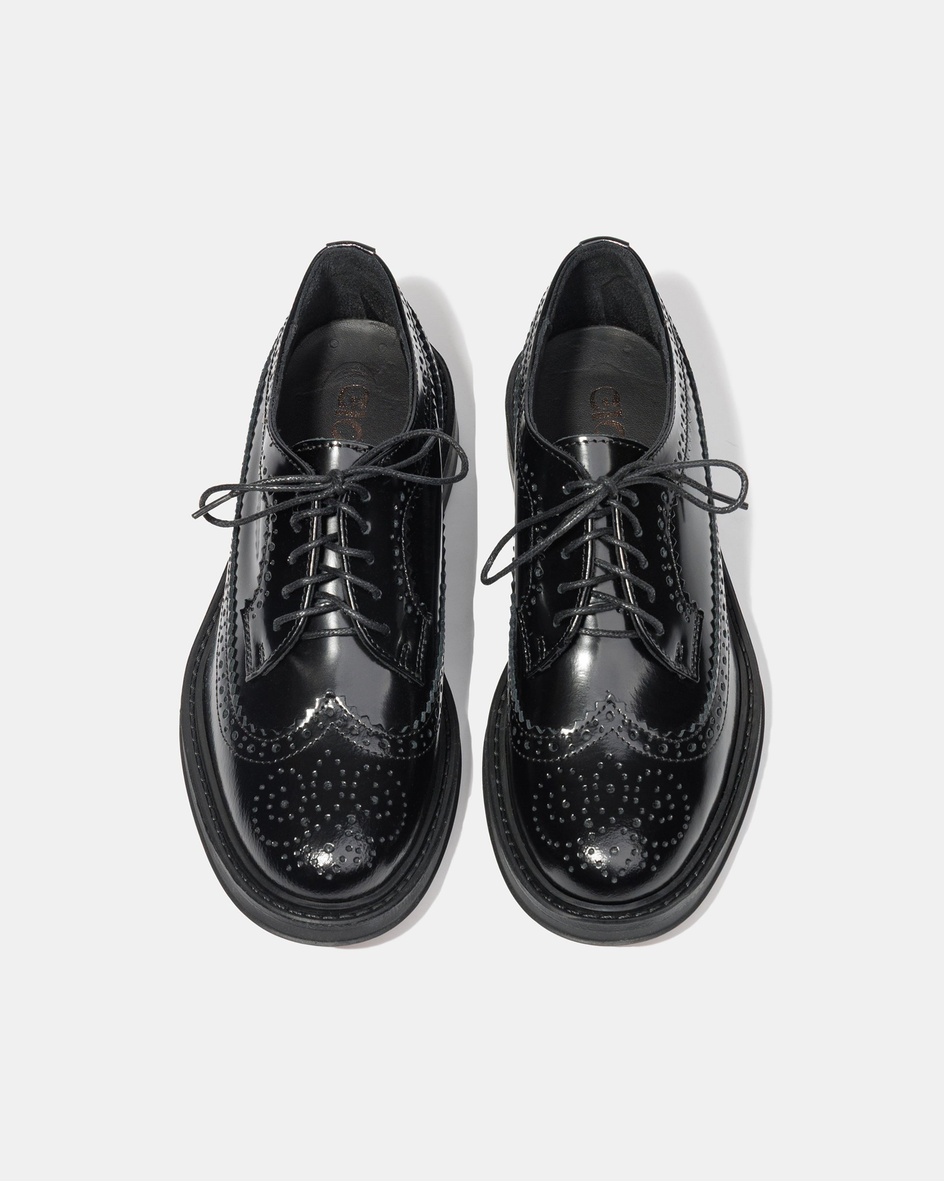 Черные кожаные броги, классический стиль - Image 3 of 4