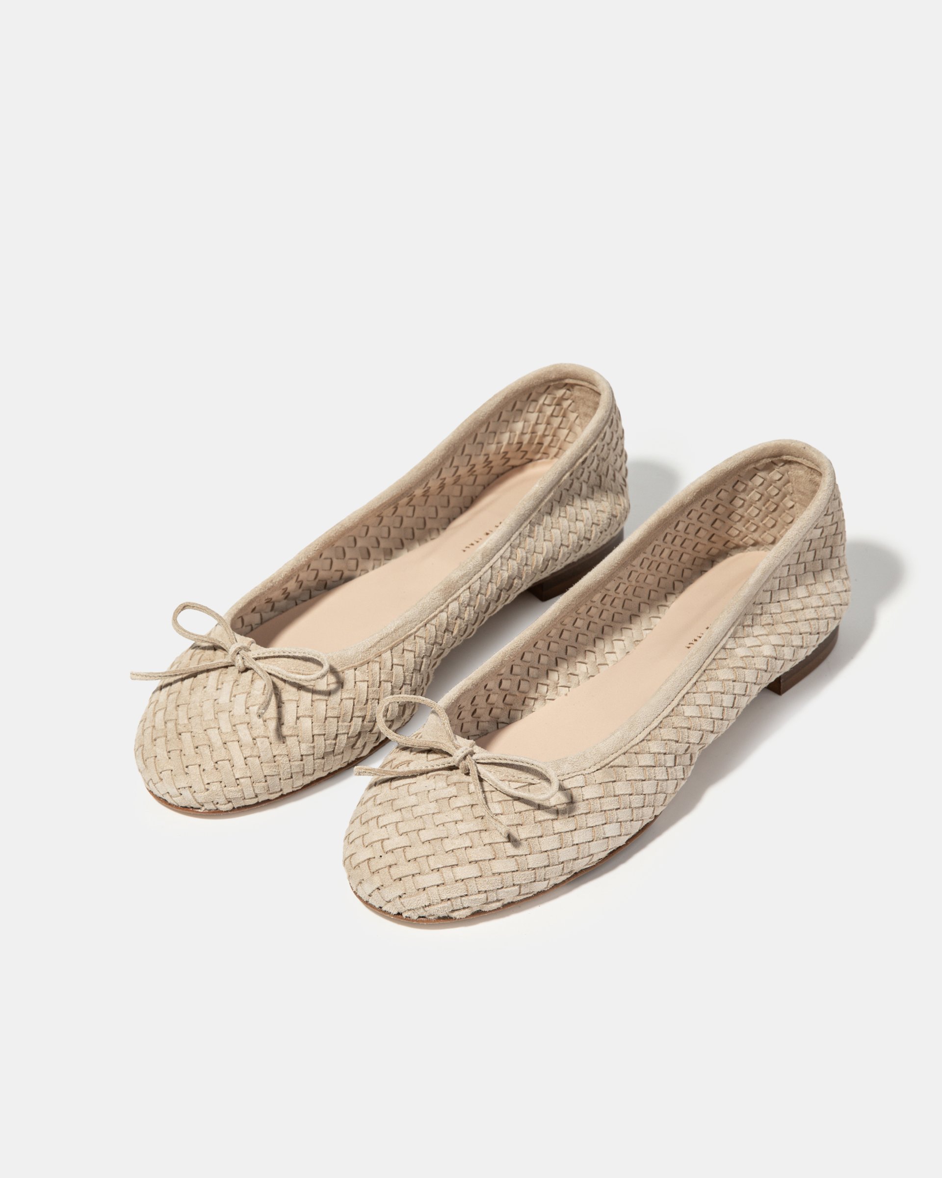 Бежевые балетки с бантиком - Image 2 of 4