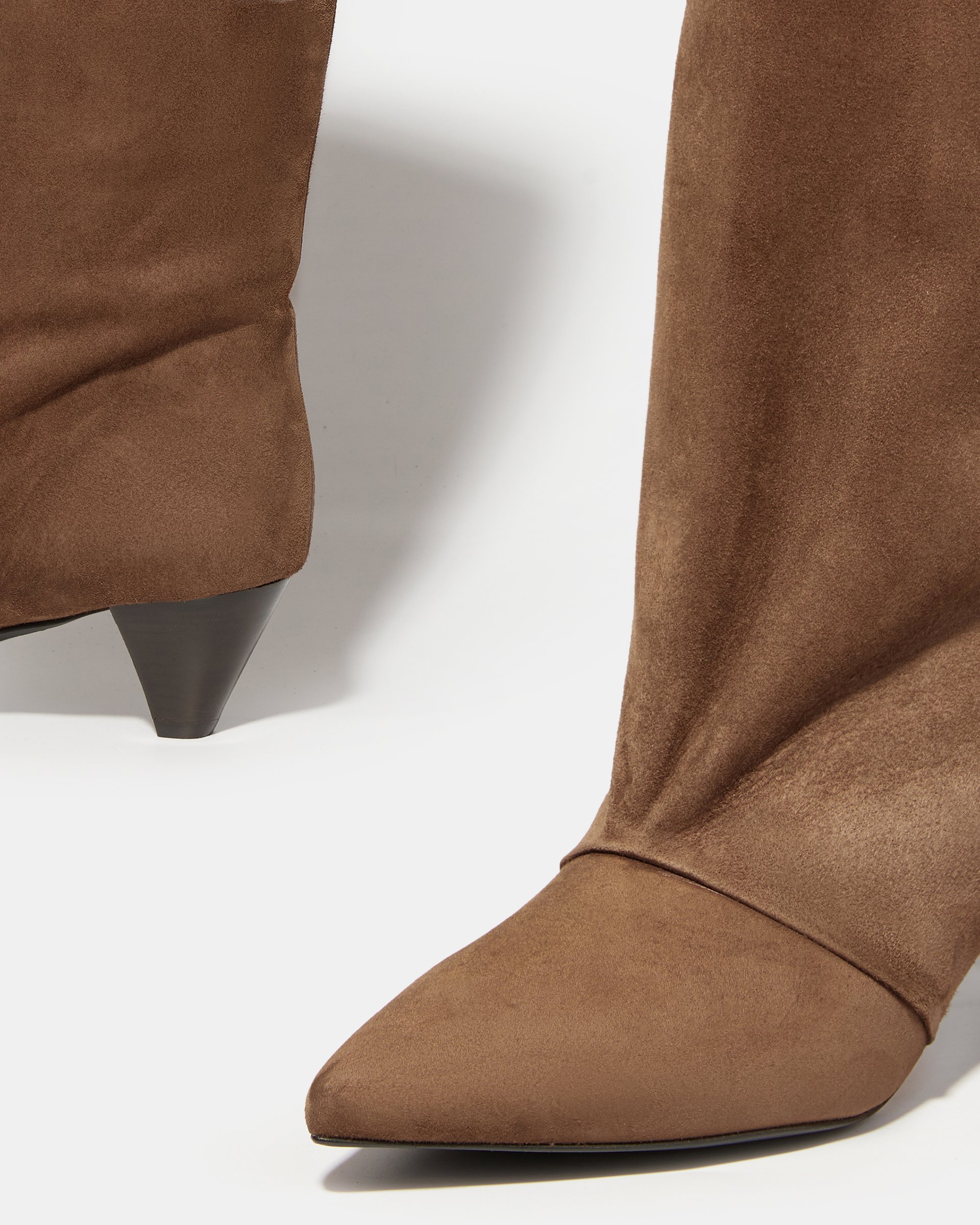 Коричневые сапоги из замши - Image 4 of 5