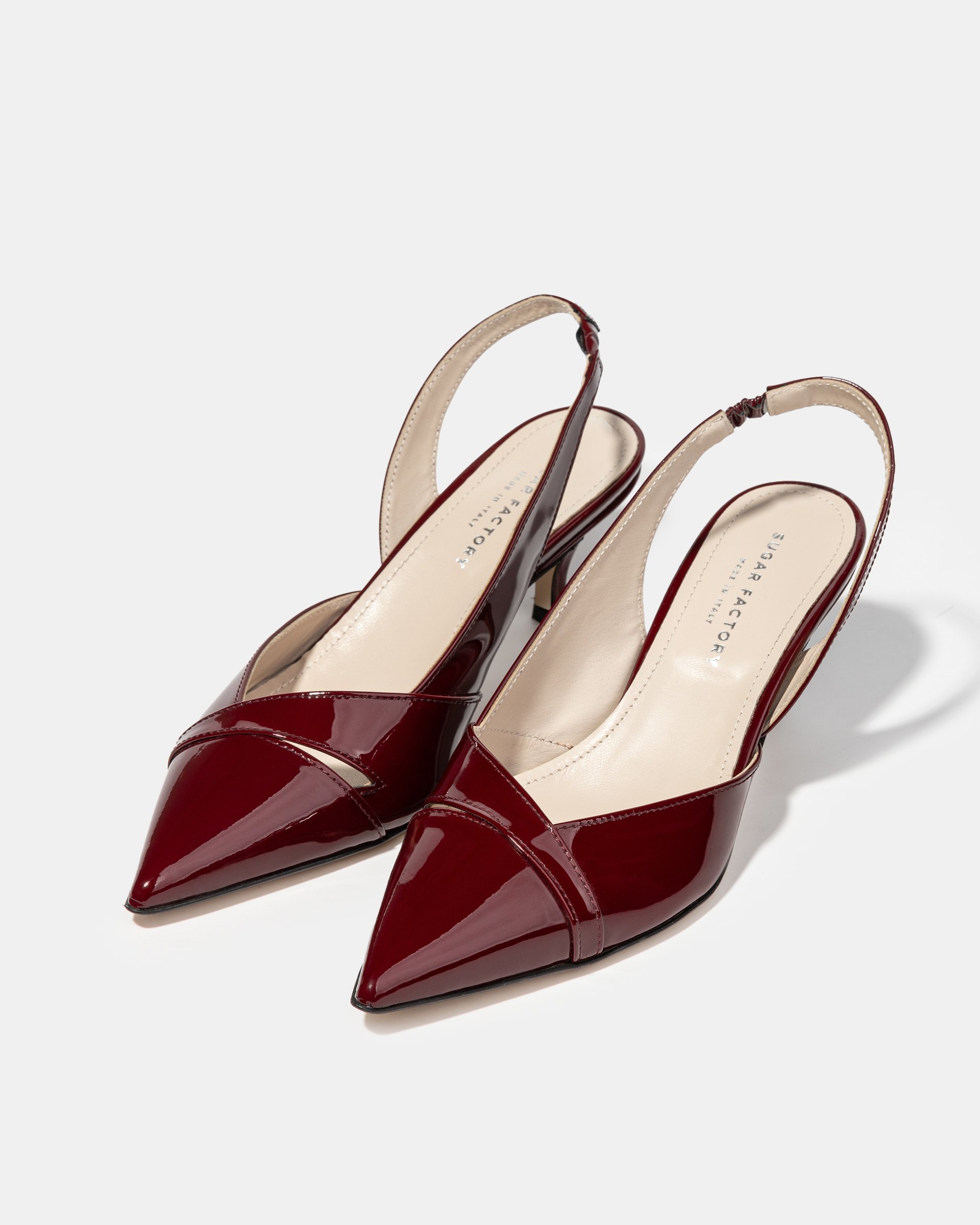 Бордовые лакированные туфли - Image 2 of 4