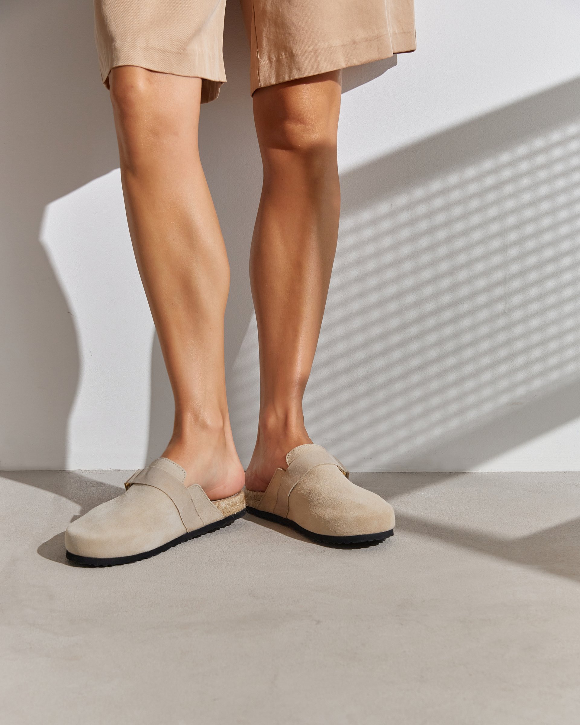 Бежевые замшевые слиперы - Image 5 of 7