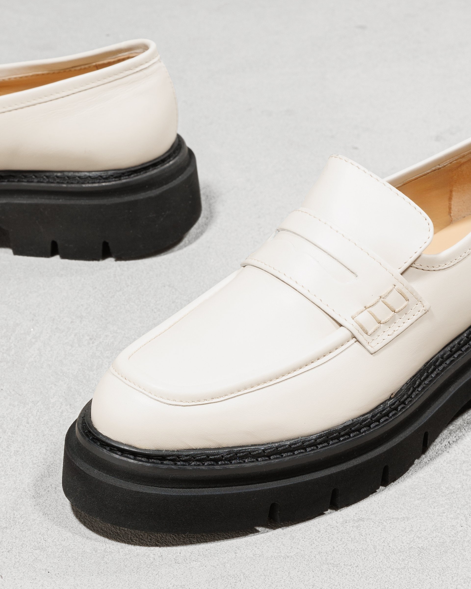 Молочные кожаные лоферы - Image 4 of 5