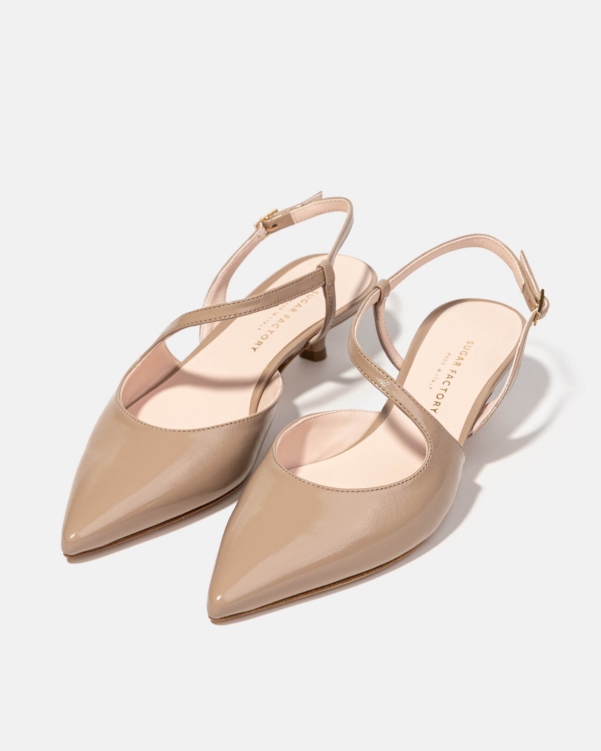 Бежевые лакированные туфли - Image 2 of 4