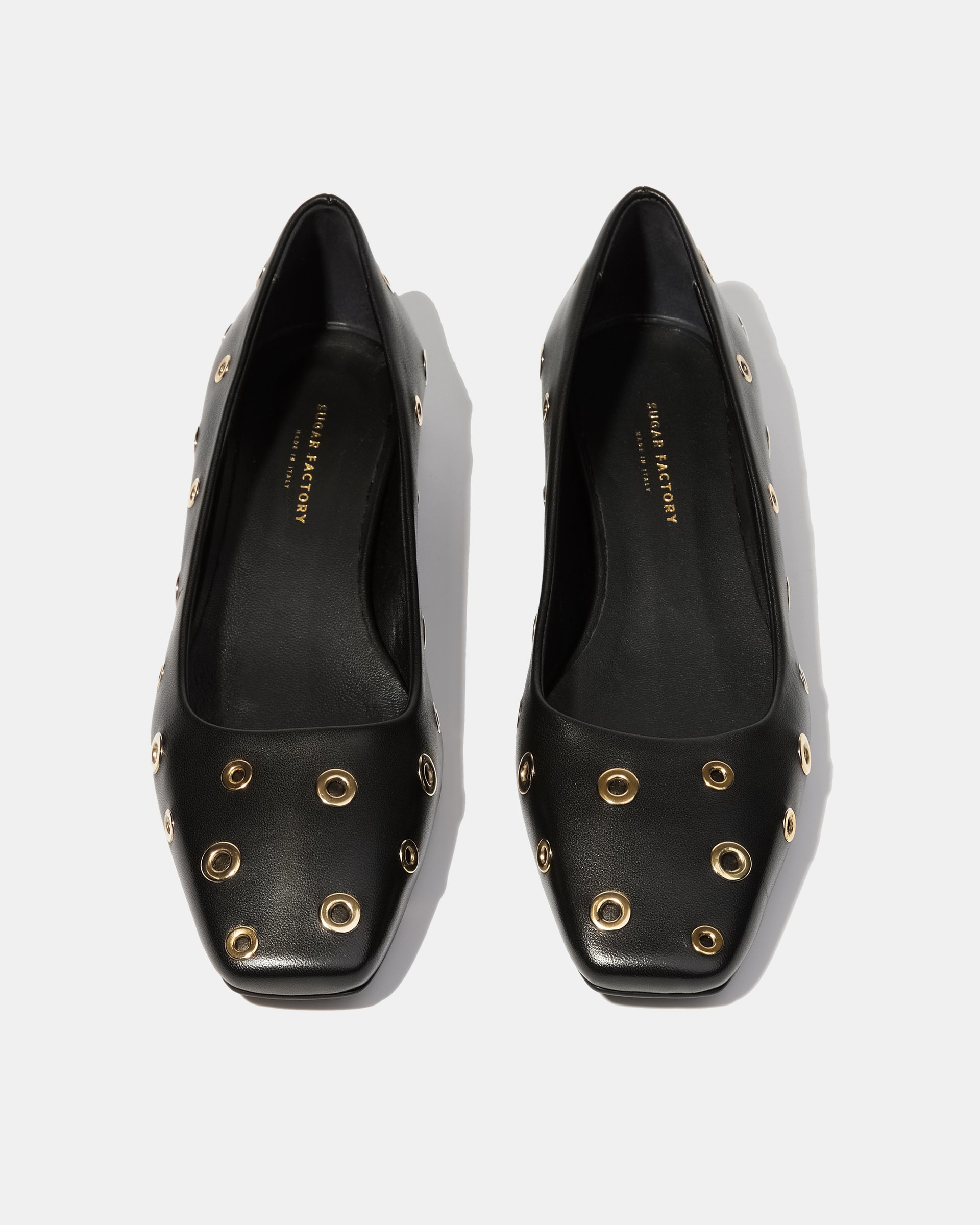Черные кожаные туфли с заклепками - Image 3 of 5