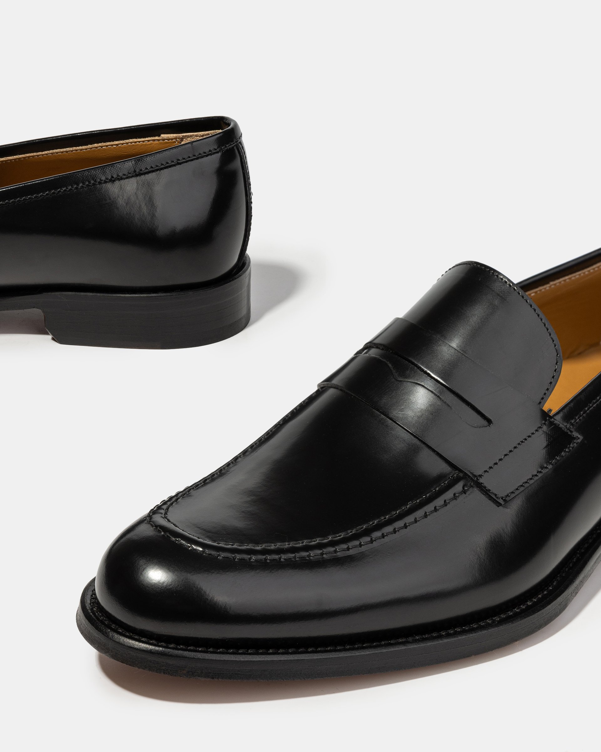 Черные кожаные лоферы - Image 4 of 5