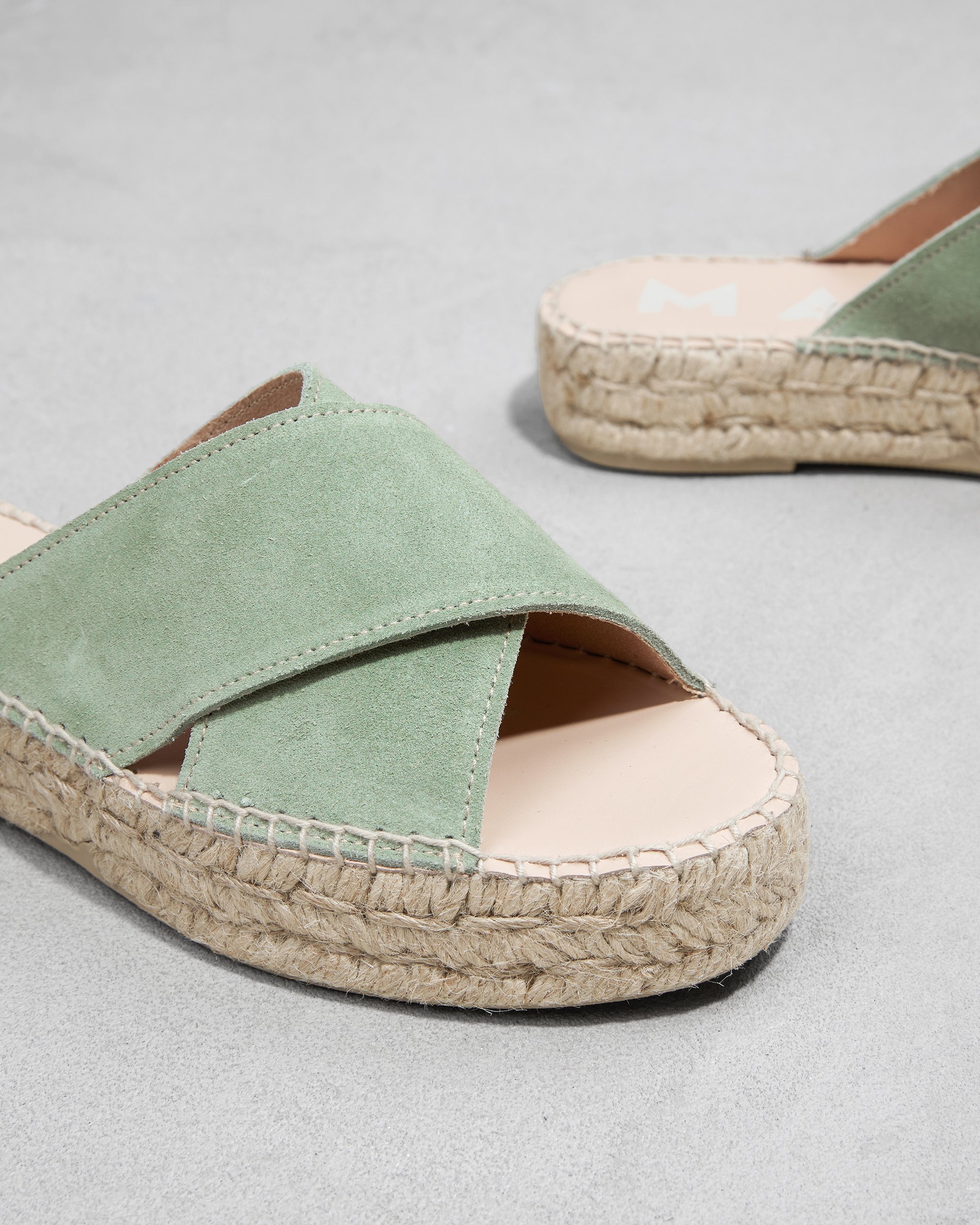 Зеленые замшевые шлепанцы - Image 4 of 7