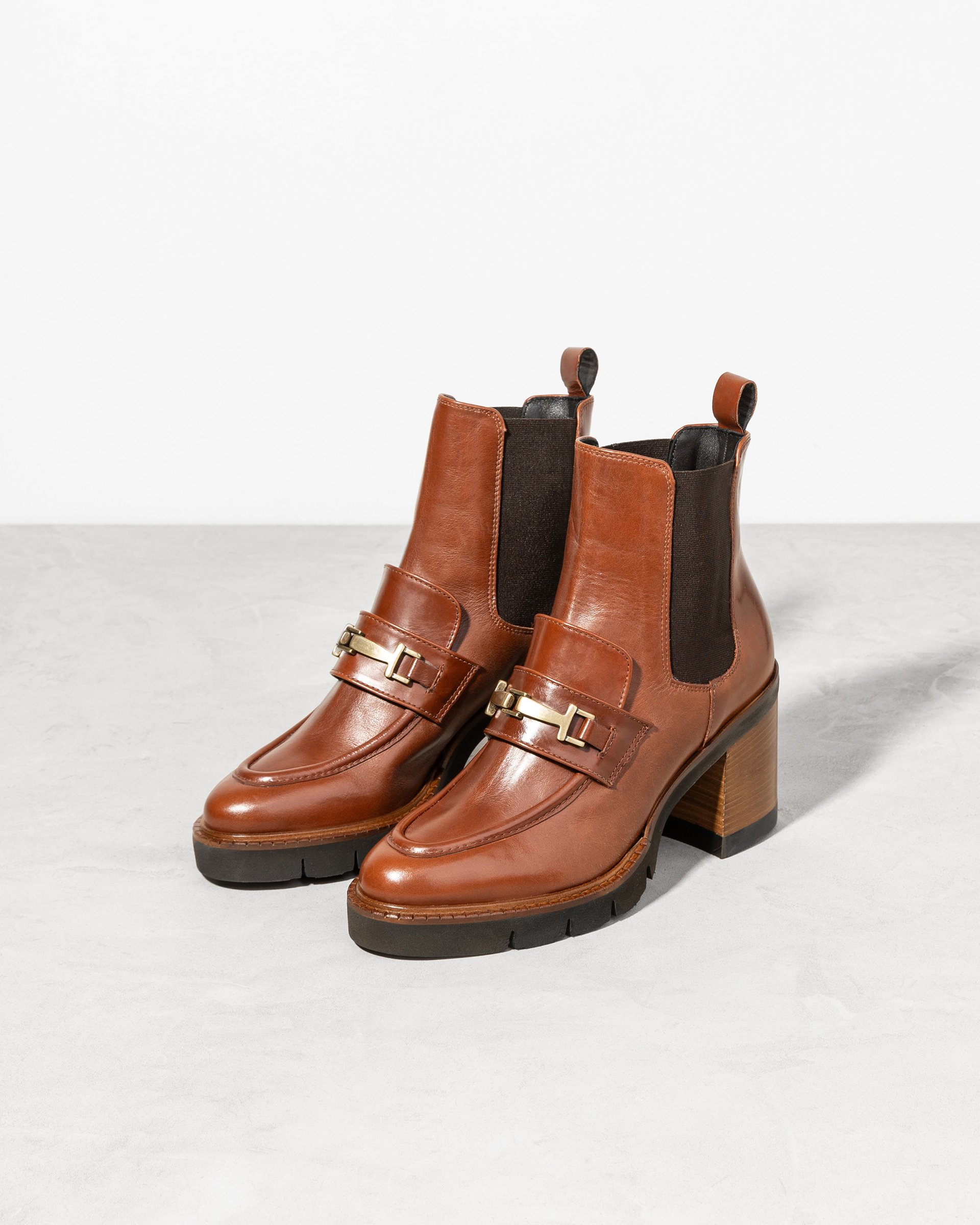 Коричневые кожаные ботинки - Image 2 of 5