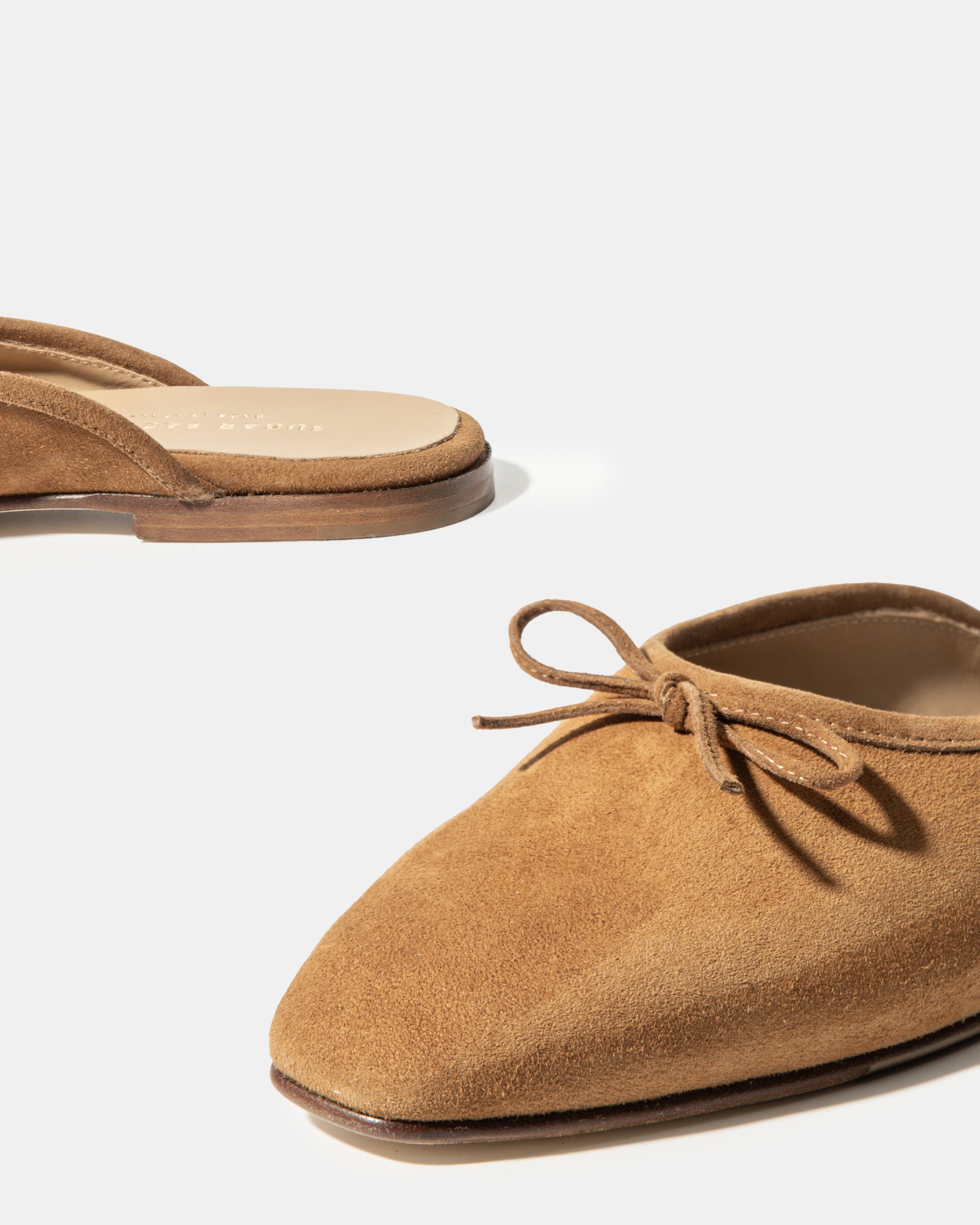 Коричневые замшевые слиперы - Image 4 of 5