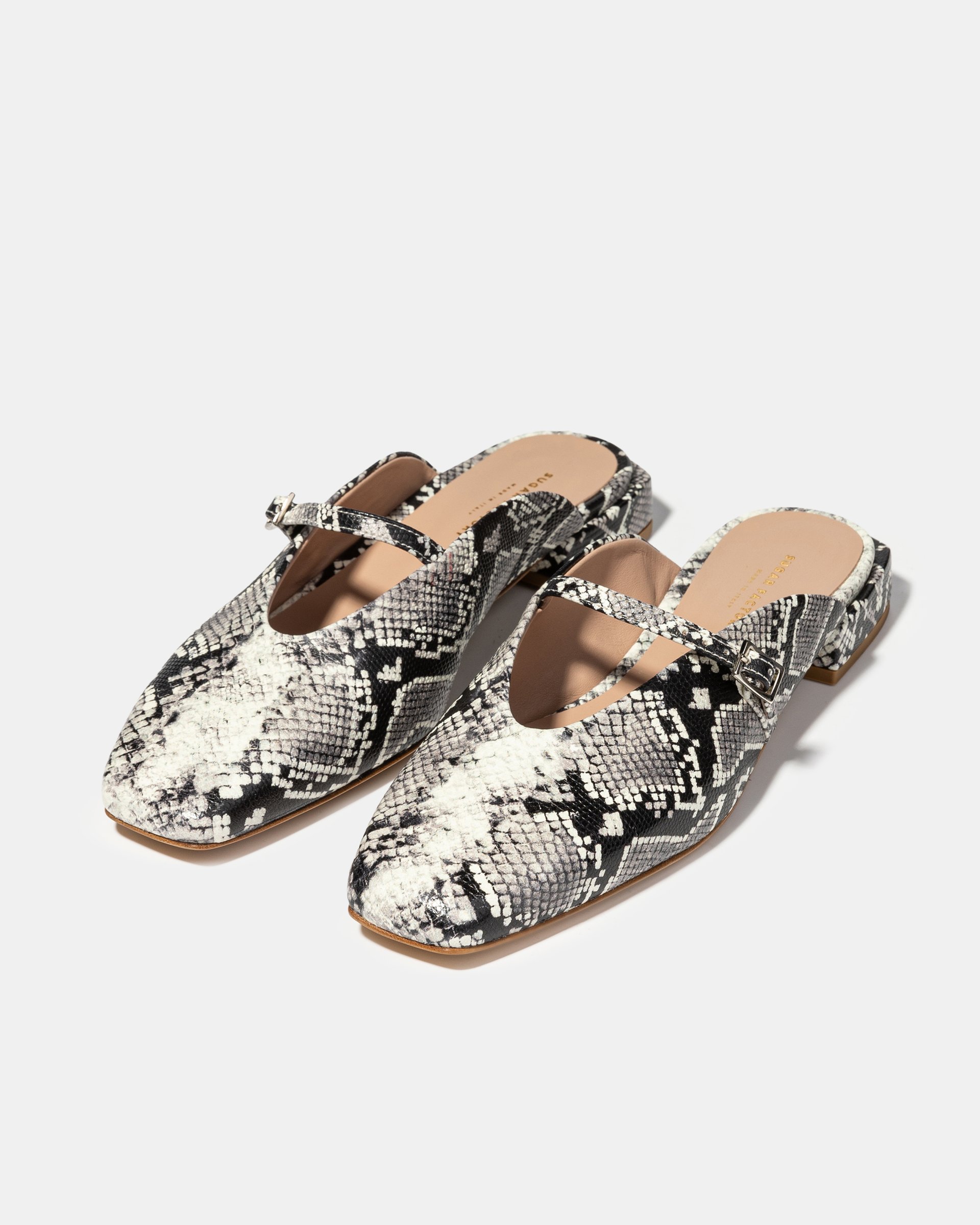 Кожаные слиперы с принтом питона - Image 2 of 5