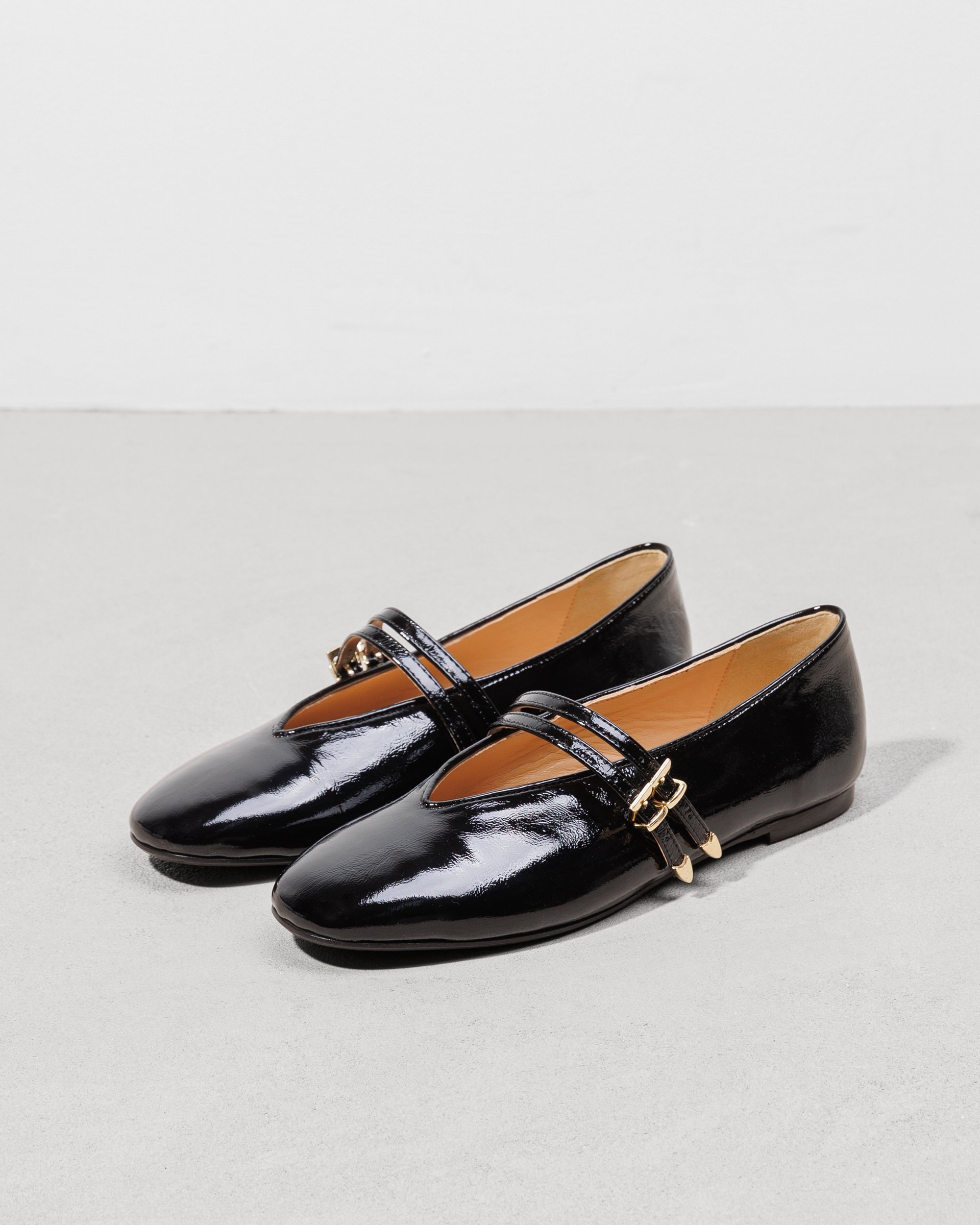 Черные лакированные балетки - Image 2 of 6