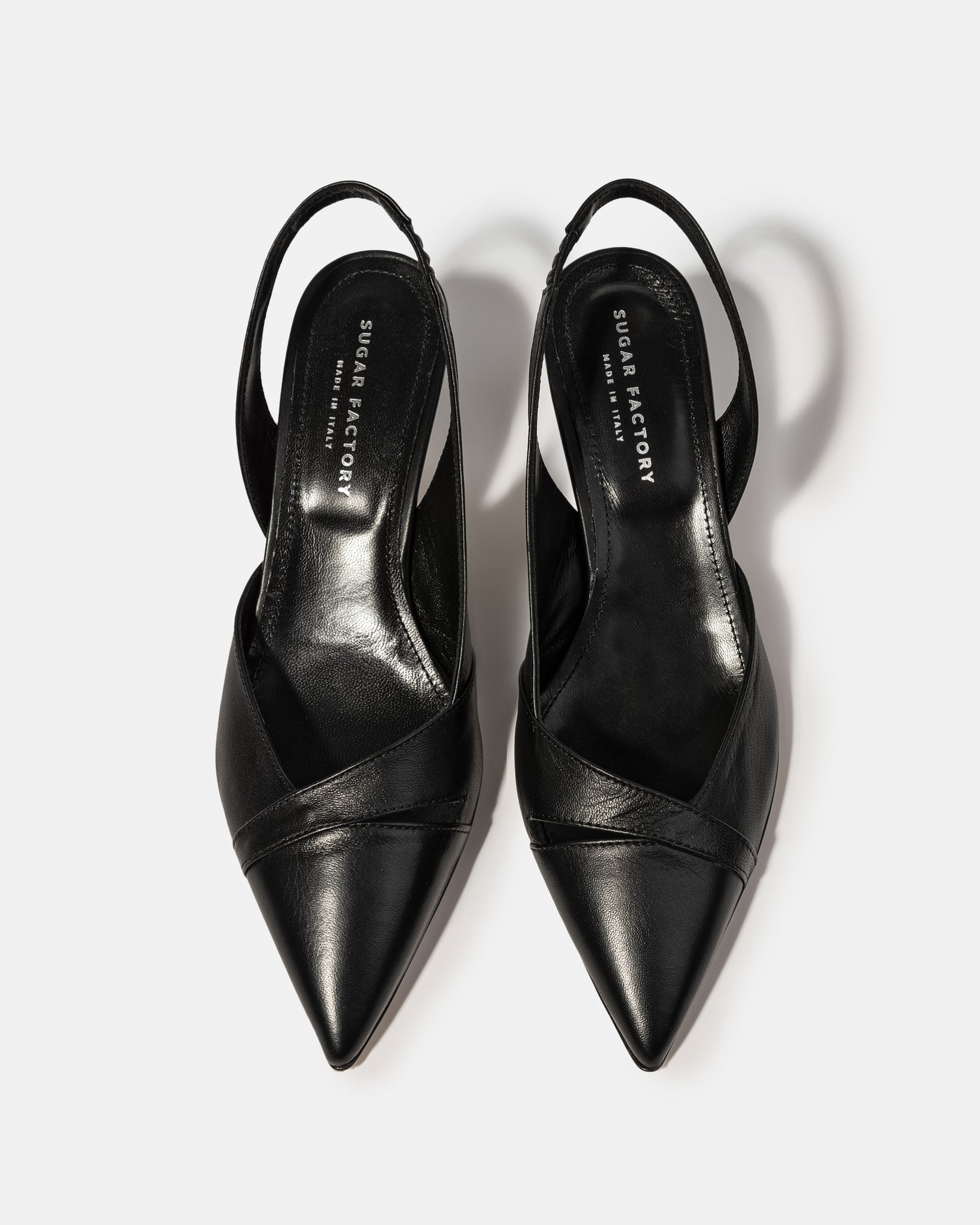 Чёрные кожаные туфли на каблуке - Image 3 of 5