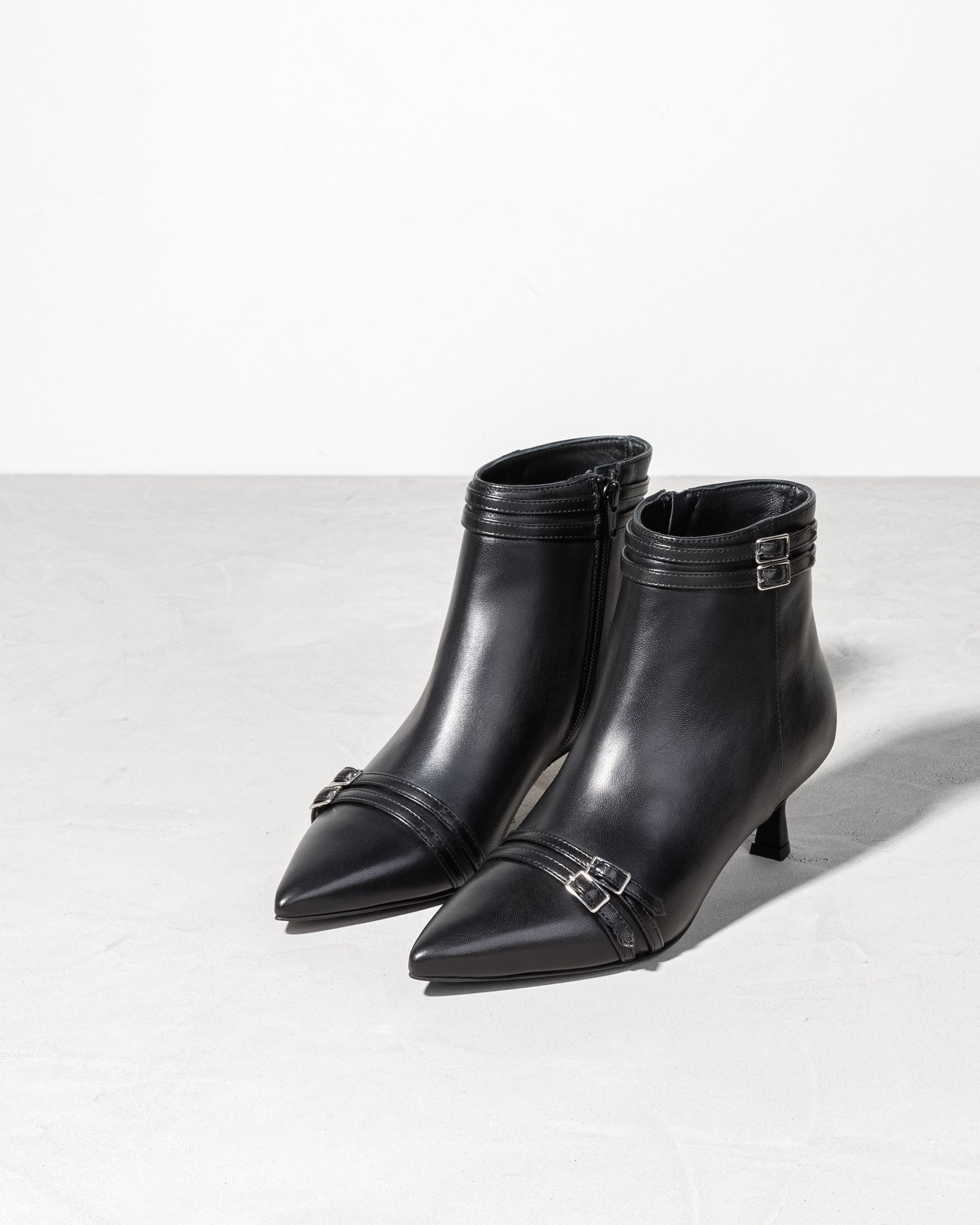 Черные кожаные ботильоны - Image 2 of 8