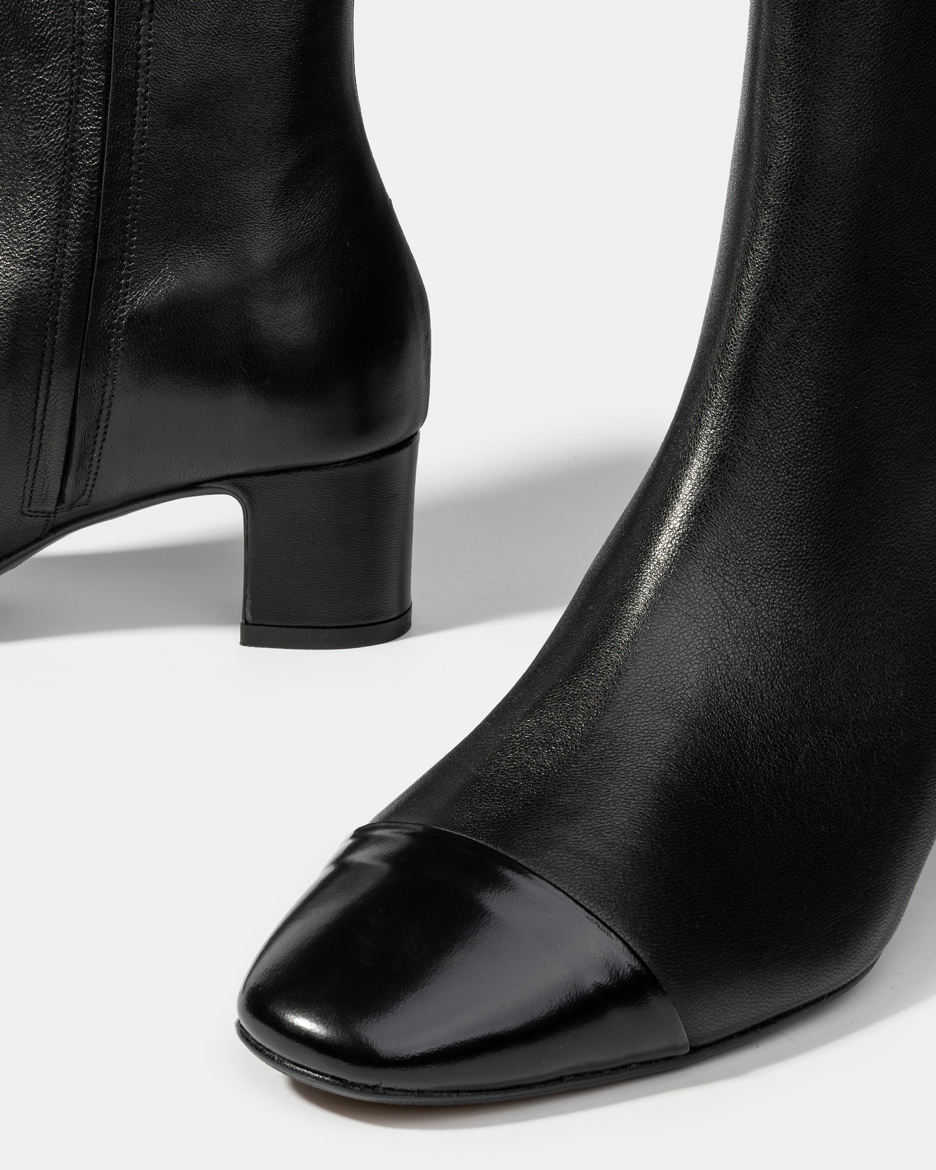 Черные кожаные ботильоны - Image 4 of 5