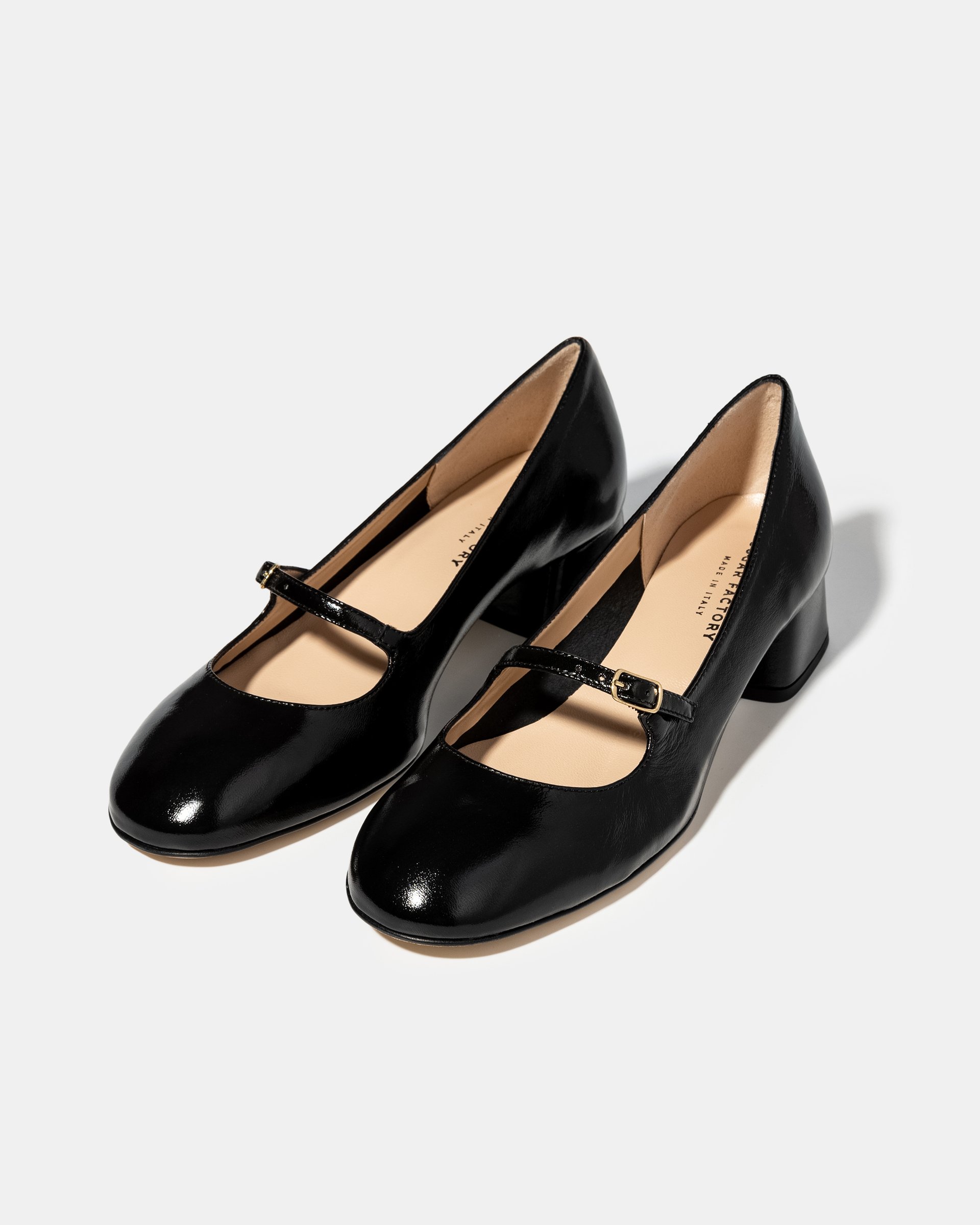 Черные кожаные туфли с ремешком - Image 2 of 4