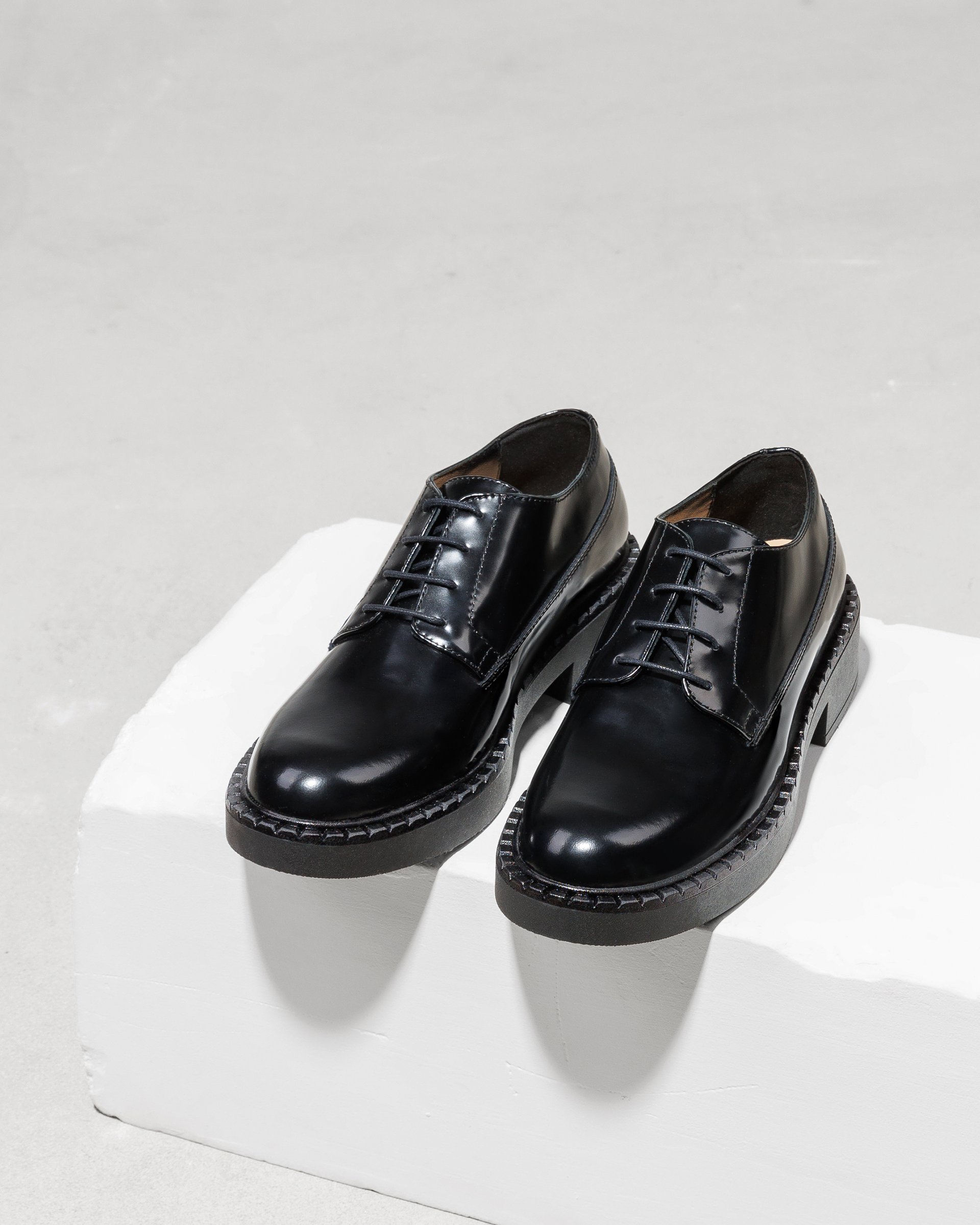 Черные кожаные туфли классического стиля - Image 3 of 5