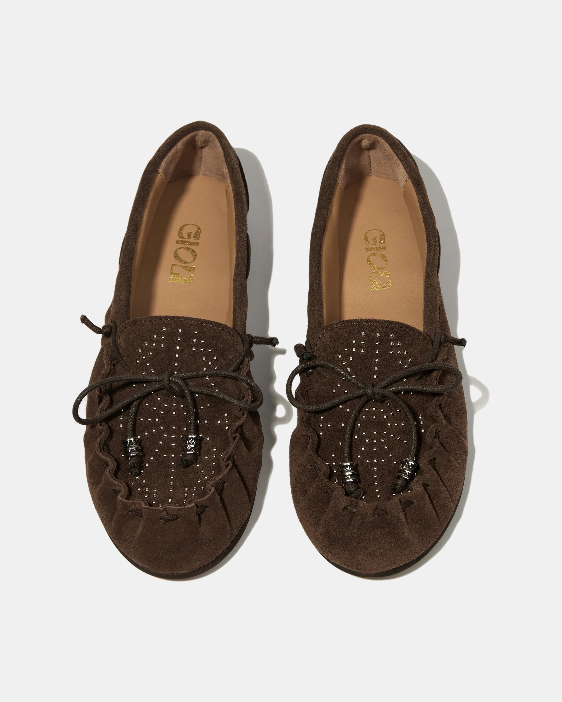 Темно-коричневые замшевые мокасины с бантиком - Image 4 of 5